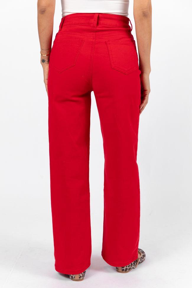 Marissa Red Relaxed Jeans SALE Product Image
