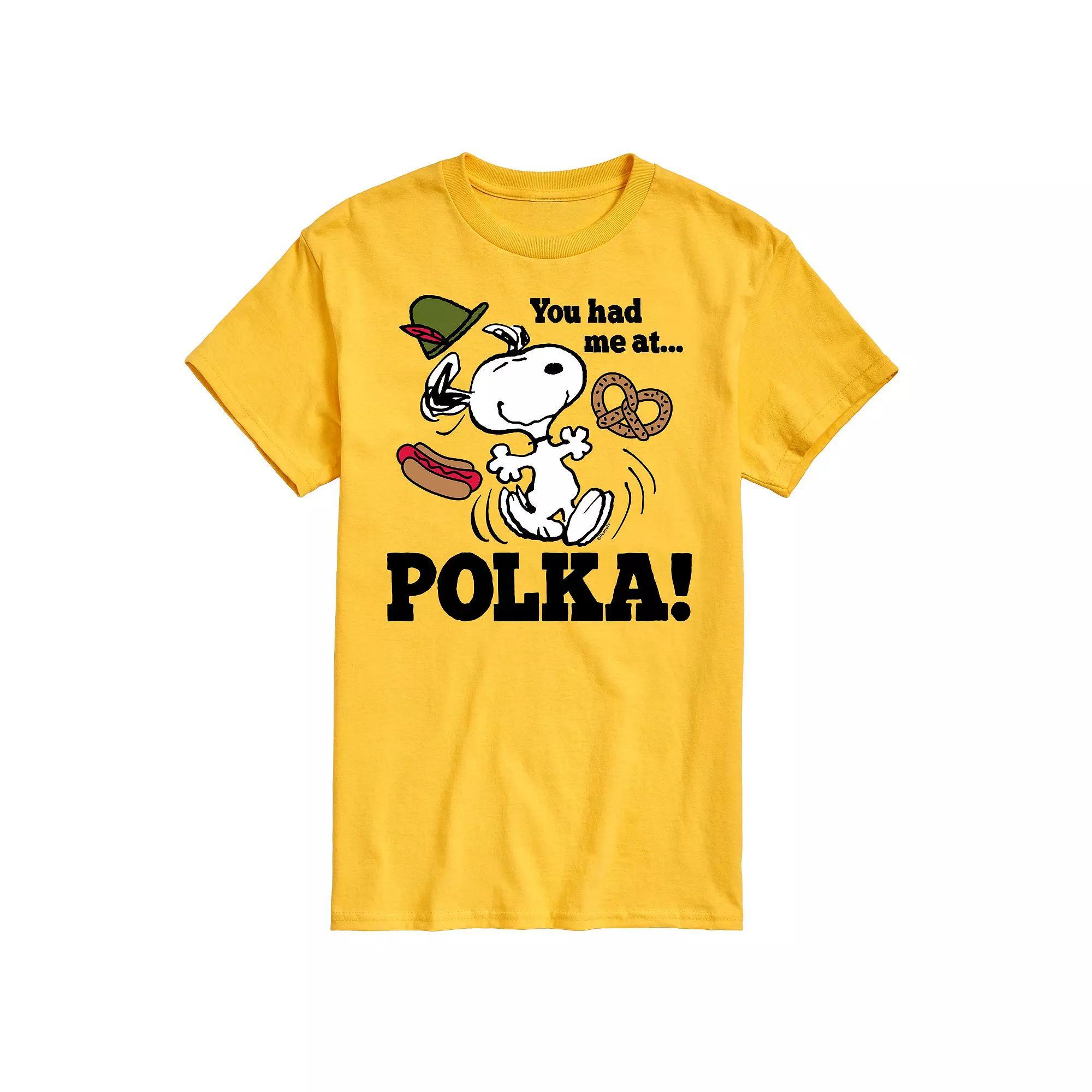 Mens Peanuts You Had Me At Polka Graphic Tee Product Image