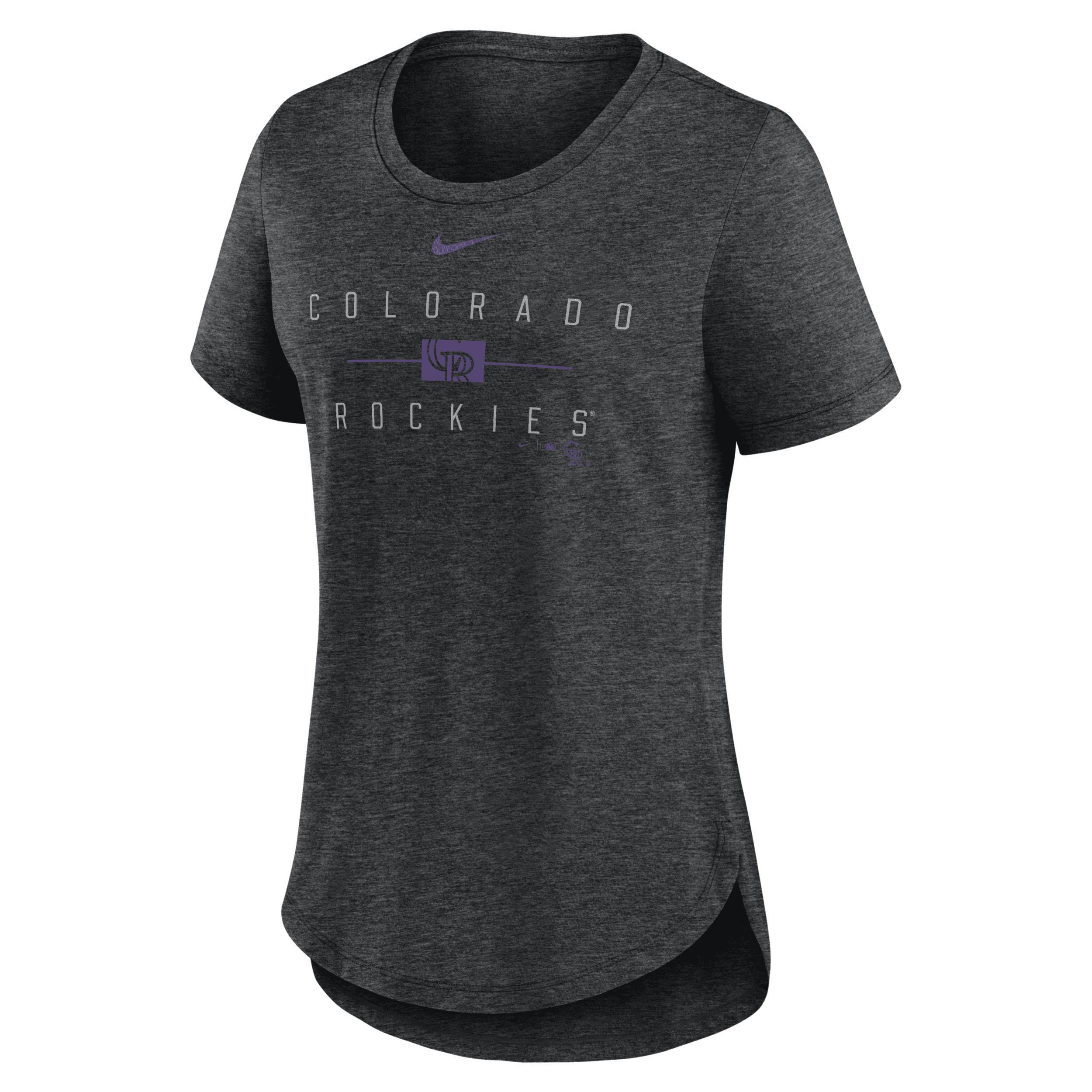 Los Angeles Angels Knockout Team Stack Nike Women's MLB T-Shirt Product Image
