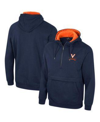 Men's Colosseum Navy Virginia Cavaliers Team Half-Zip Pullover Hoodie, Size: 2XL, Blue Product Image