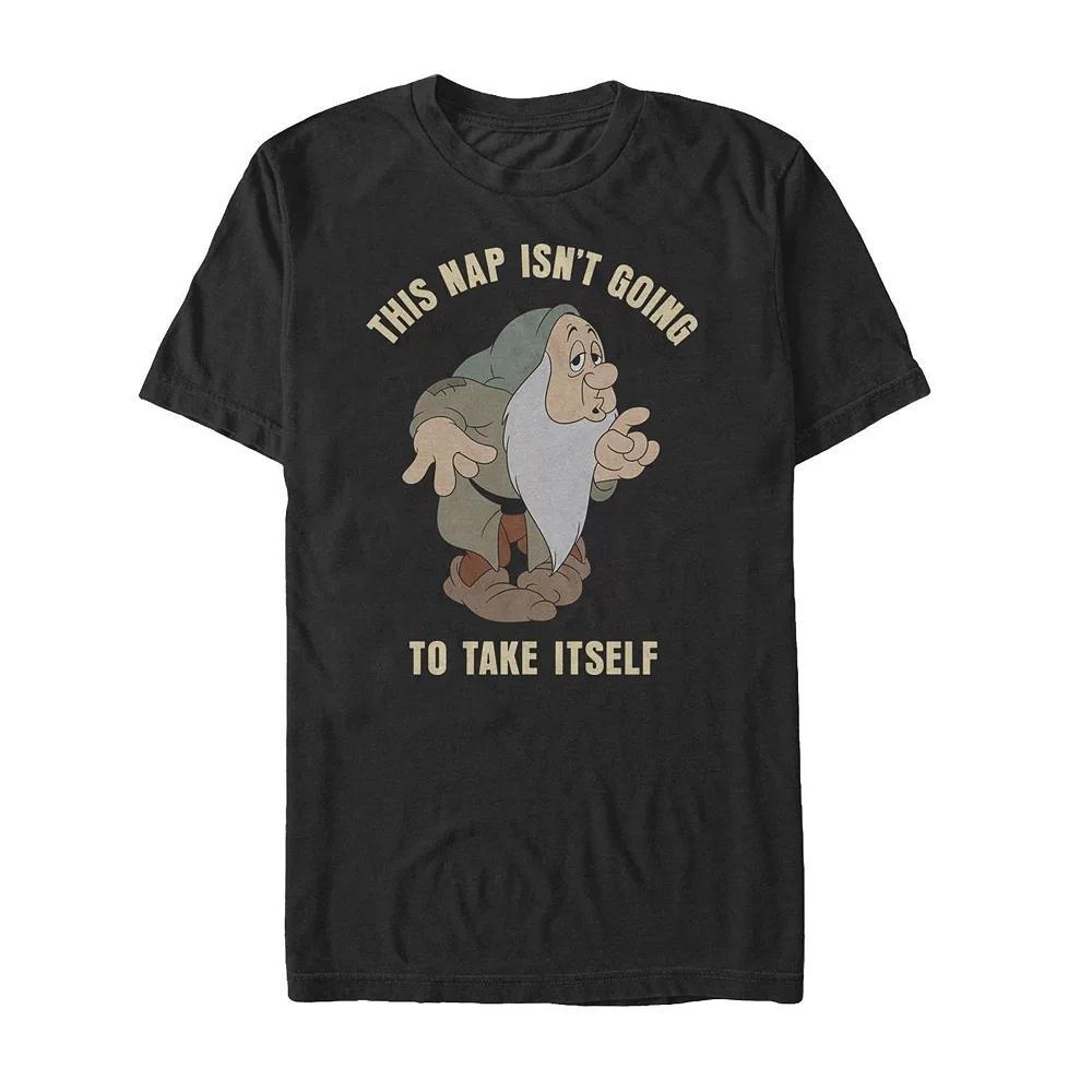 Men's Disney's Snow White and the Seven Dwarves Nap Taker Tee, Size: Large, Black Product Image