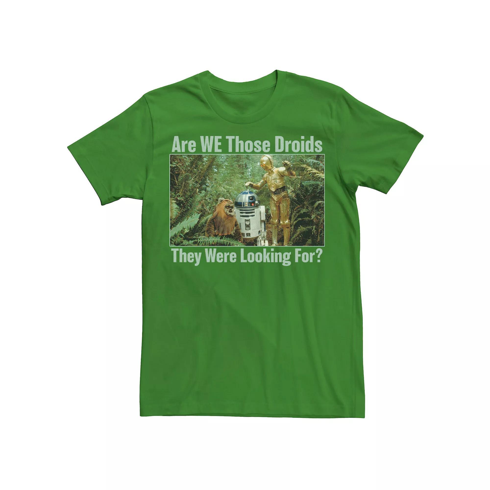 Men's Star Wars Are We Those Droids They Were Looking For Tee, Size: Large, Kelly Product Image