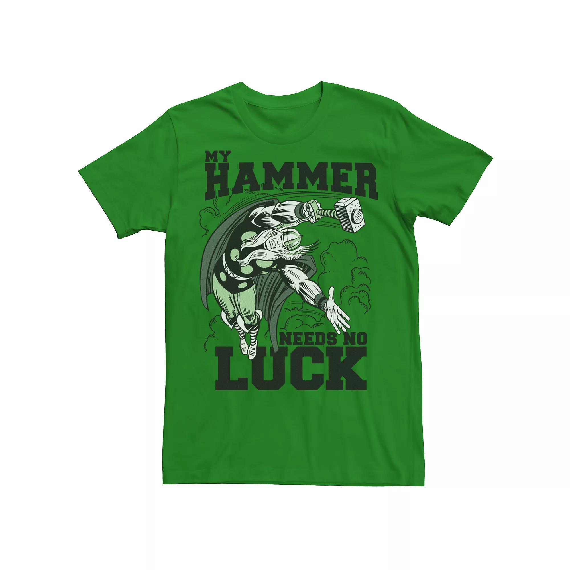 Mens Marvel Thor Lucky Hammer St. Patricks Tee Product Image