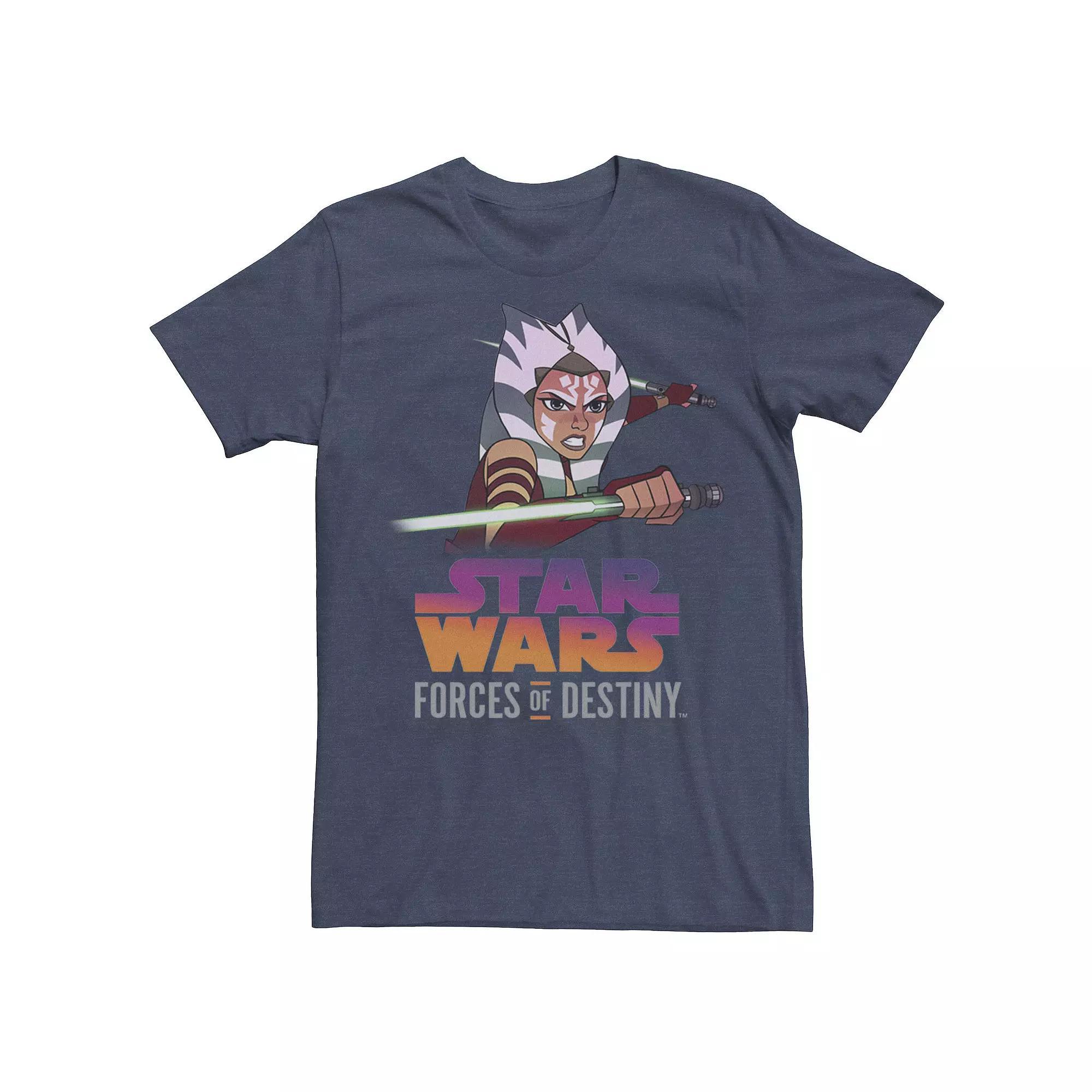Big & Tall Star Wars Darth Vader Fire And Flames Tee, Men's, Size: 3XL Tall, Black Product Image