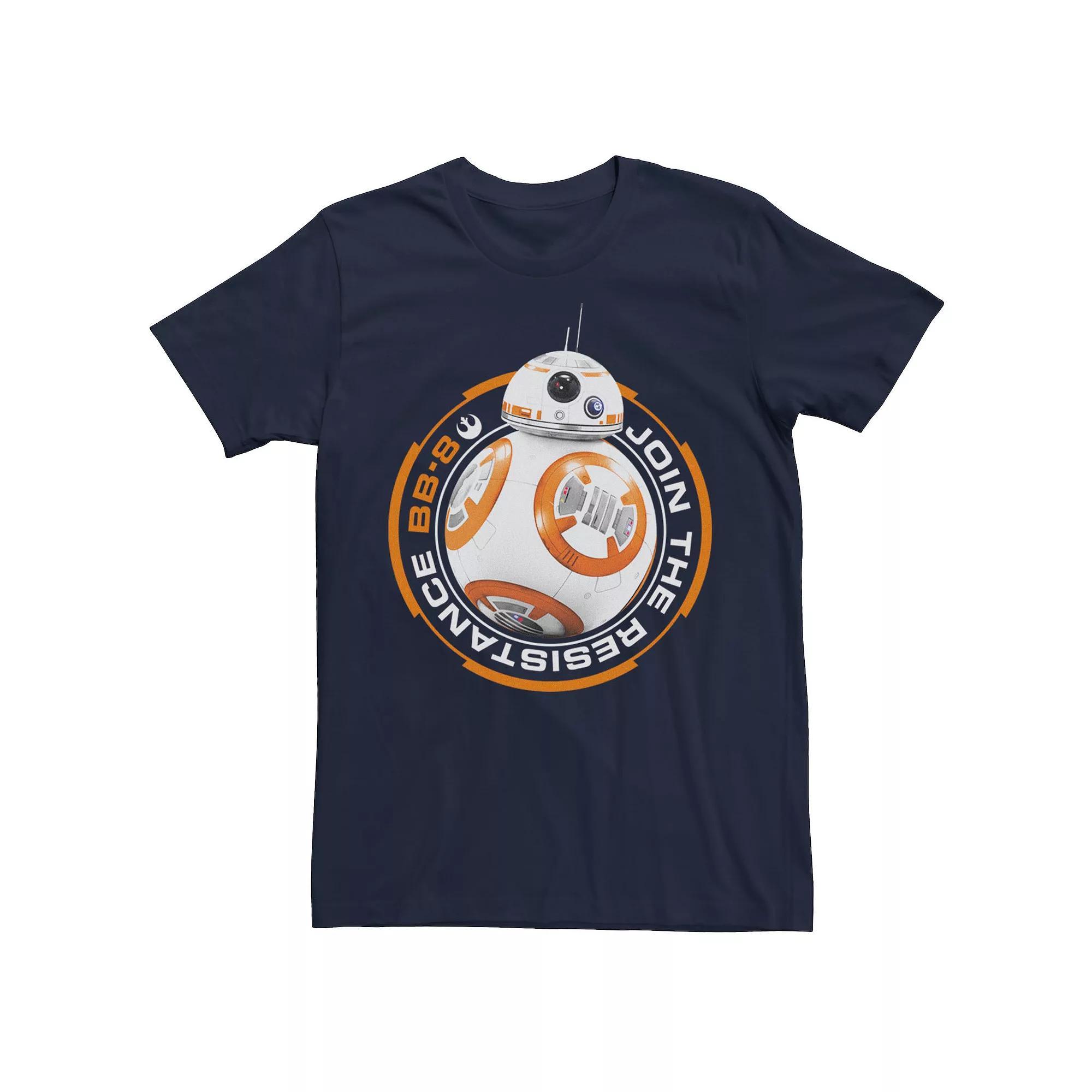 Men's Star Wars BB-8 Join The Resistance Orange Rebel Tee, Size: Small, Blue Product Image