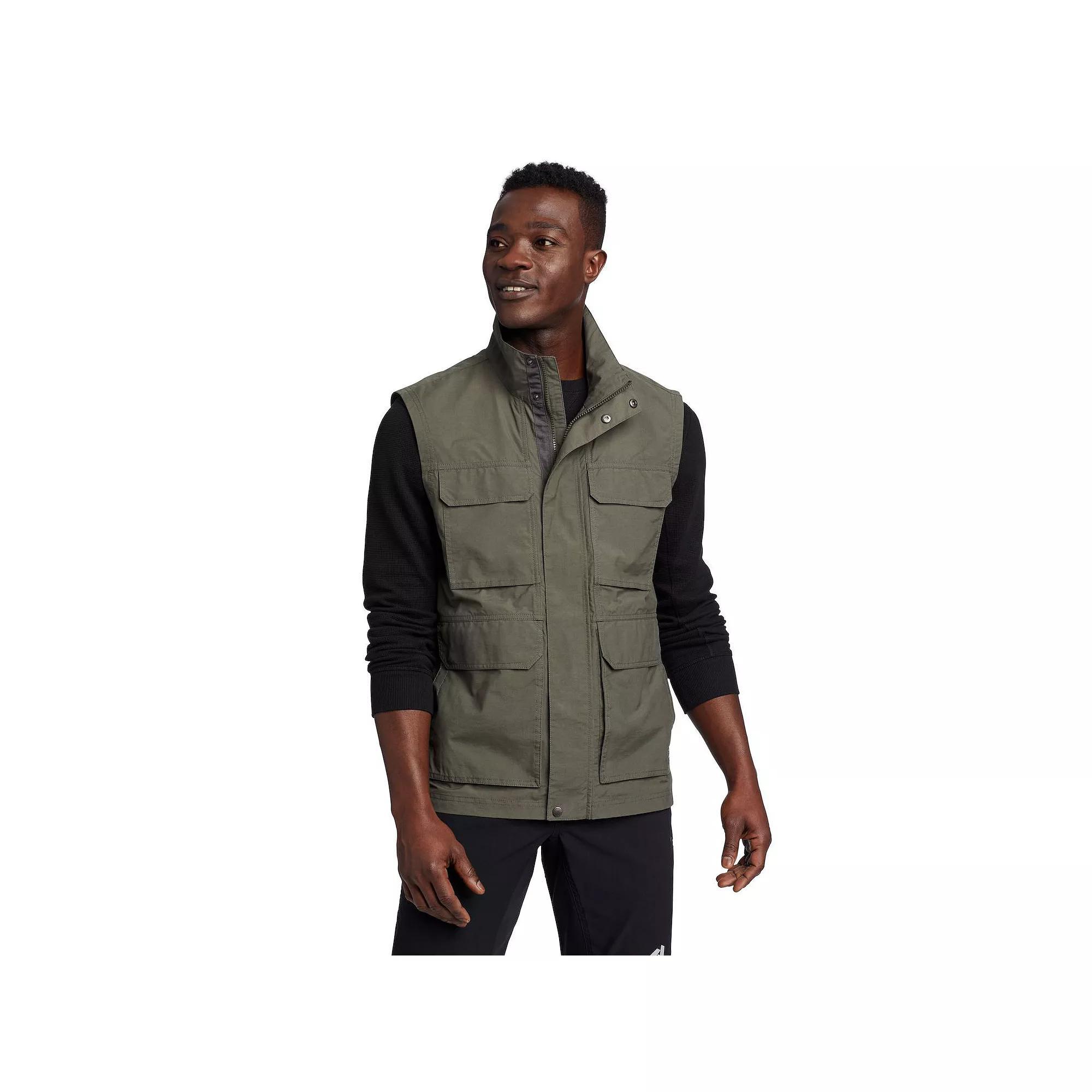 Mens Eddie Bauer Trekker Snap-Front Vest Product Image