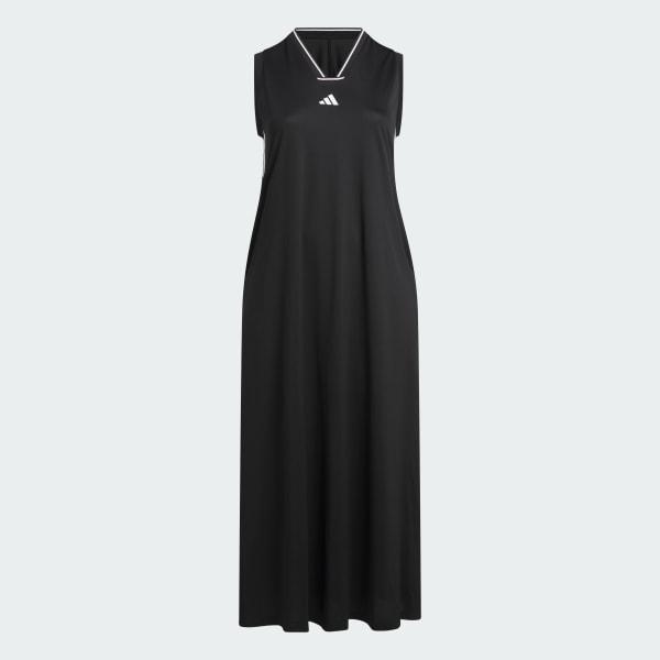 Womens adidas Tiro Cut 3-Stripes Soft Mesh Long Dress (Plus Size) Product Image