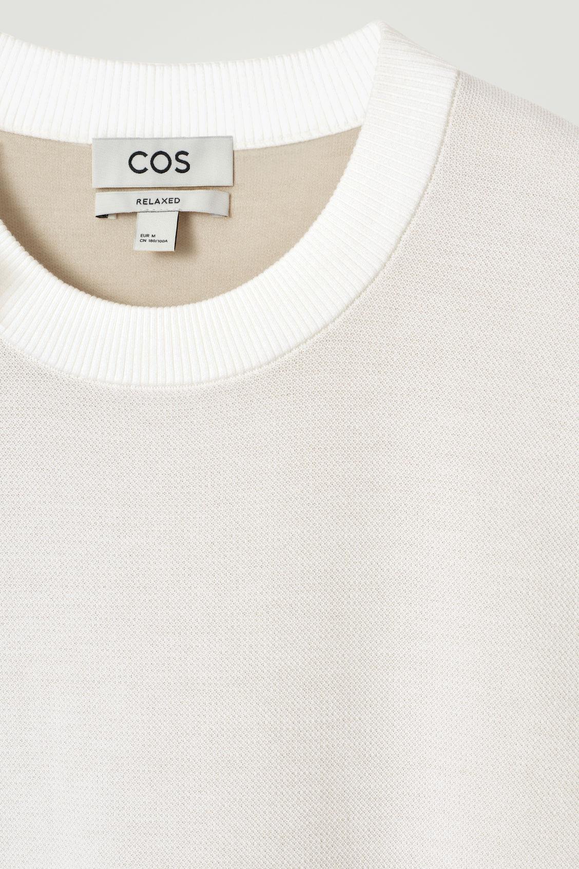 RELAXED DOUBLE-FACED KNIT T-SHIRT Product Image