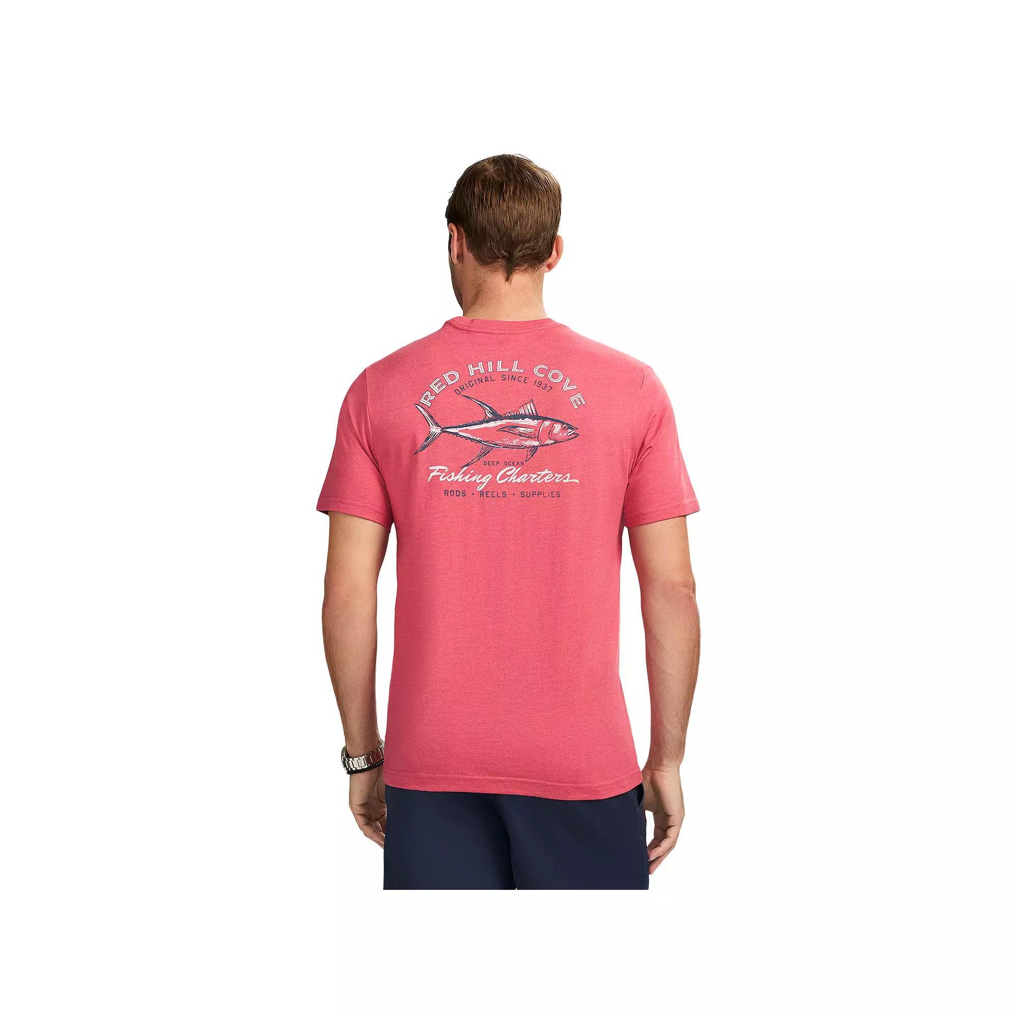 Men's IZOD Saltwater Soft Wash Short Sleeve Graphic Tee, Size: Large, Red Hill Cove Product Image