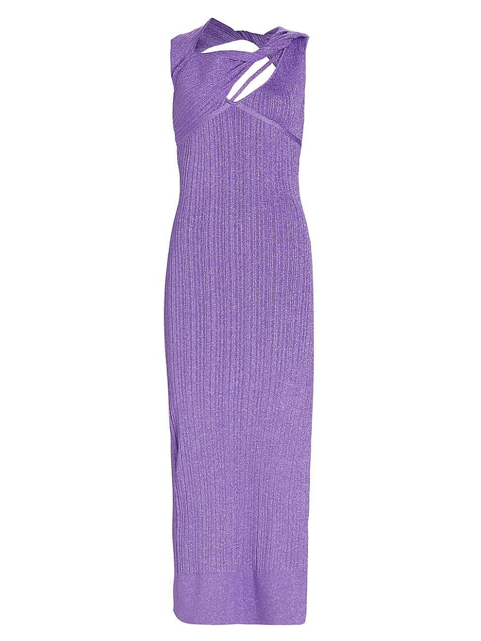 Womens Sevrine Cutout Rib-Knit Maxi Dress Product Image