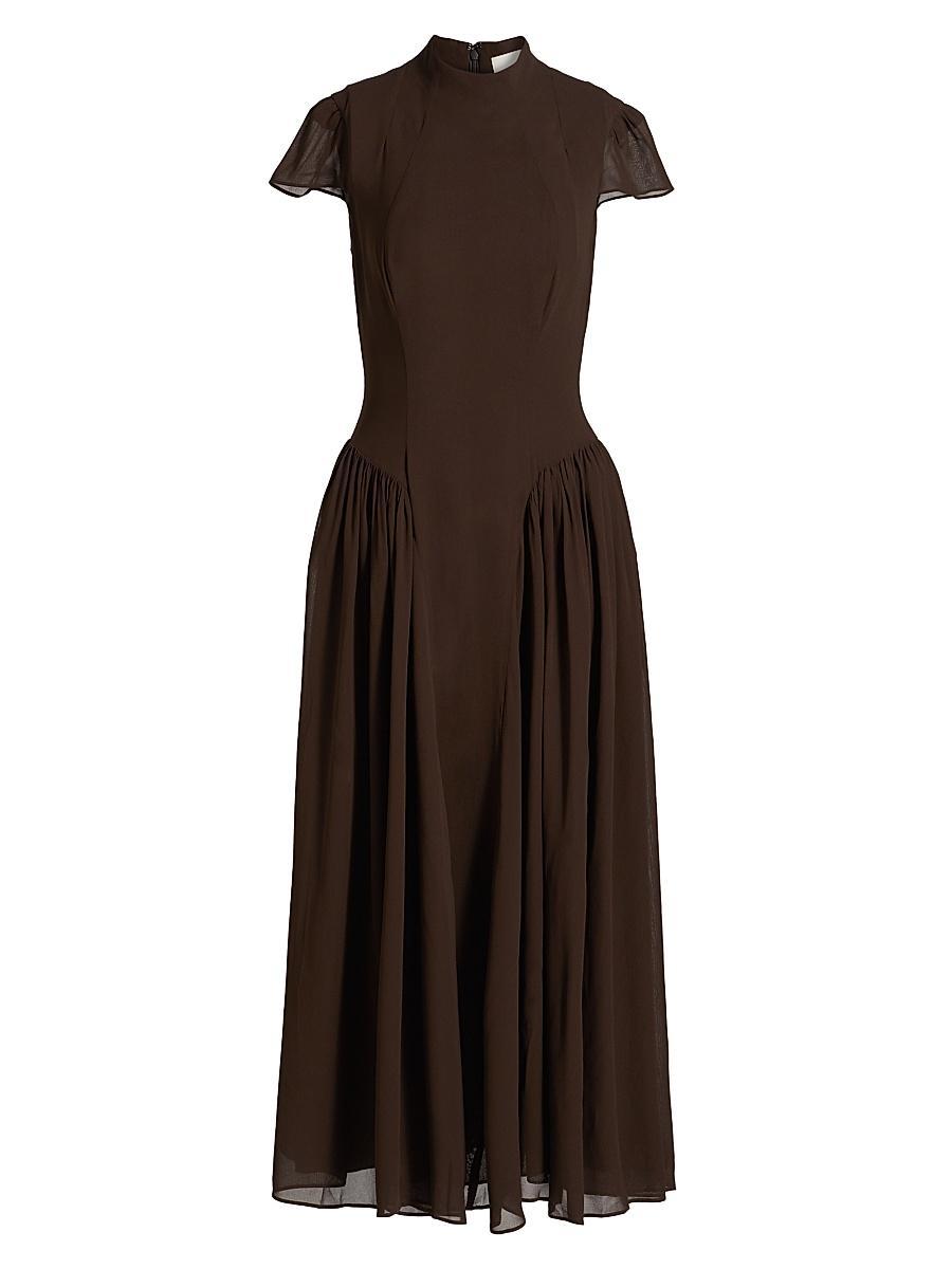 Womens Maven Georgette Midi-Dress Product Image