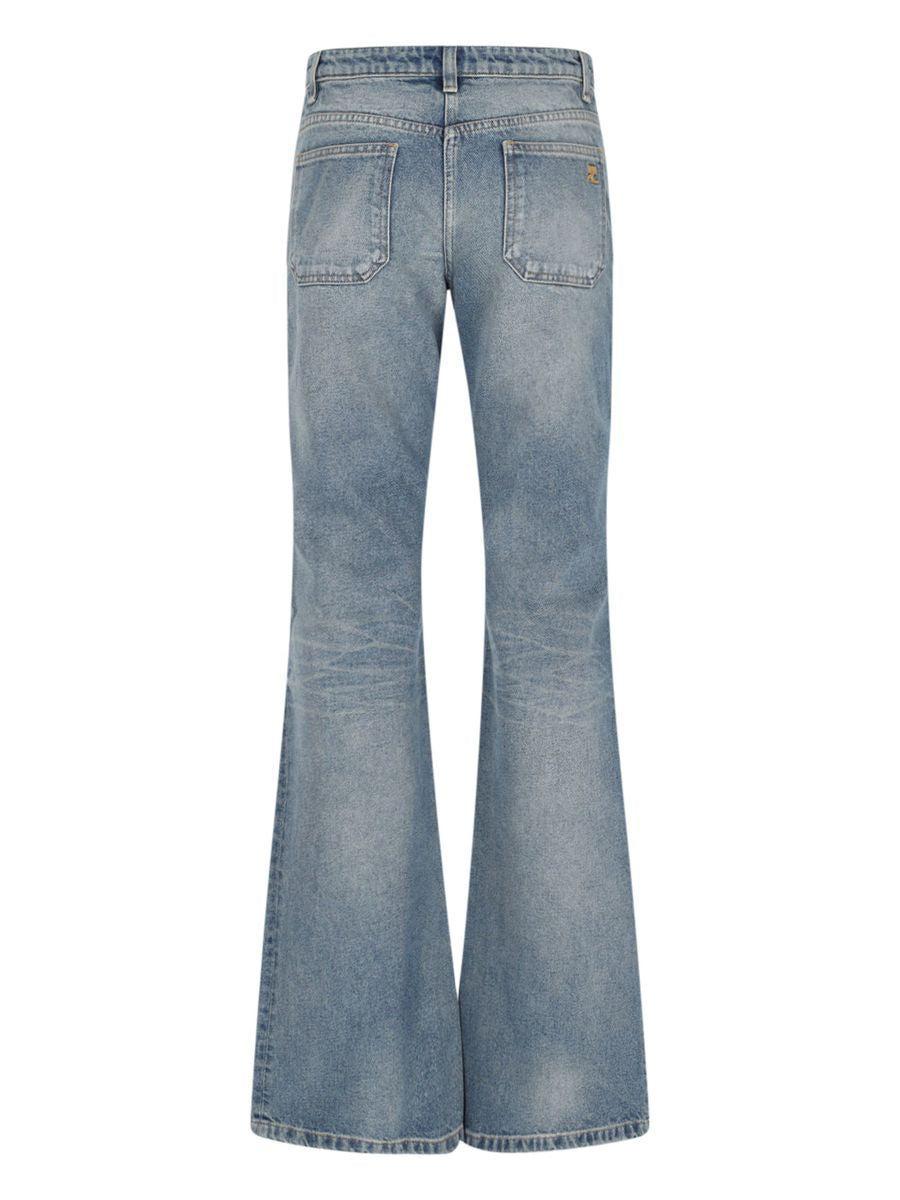 COURRÈGES Jeans Bootcut In Blue Product Image