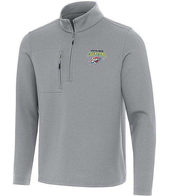 Antigua NBA Oklahoma City Thunder 2025 World Champions Insider Quarter-Zip Pullover Product Image