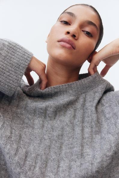 Cable-Knit Sweater Product Image