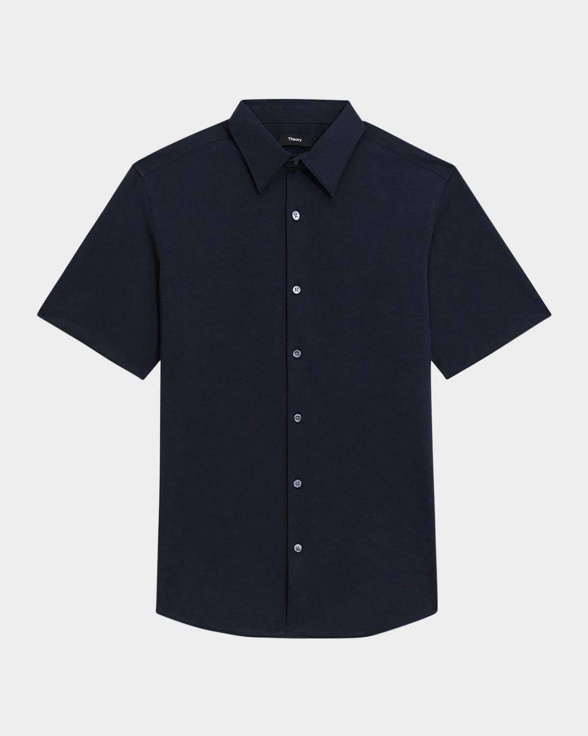 Mens Irving Short Sleeve Shirt in Structure Knit Product Image