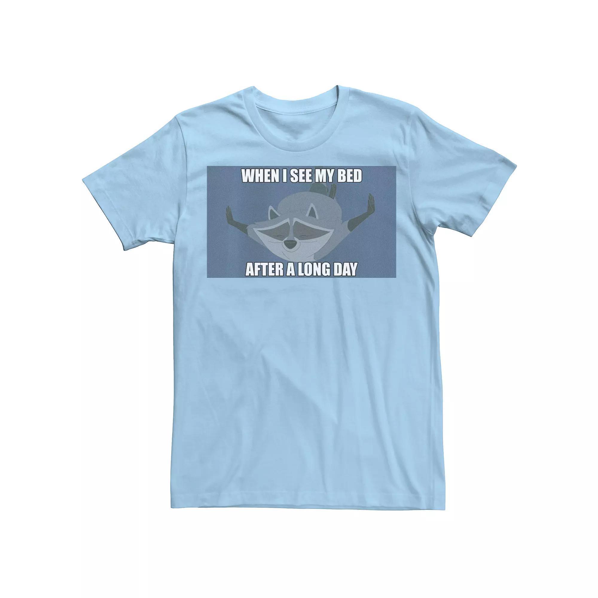 Disneys Pocahontas Meeko Mens When I See My Bed Meme Tee Product Image