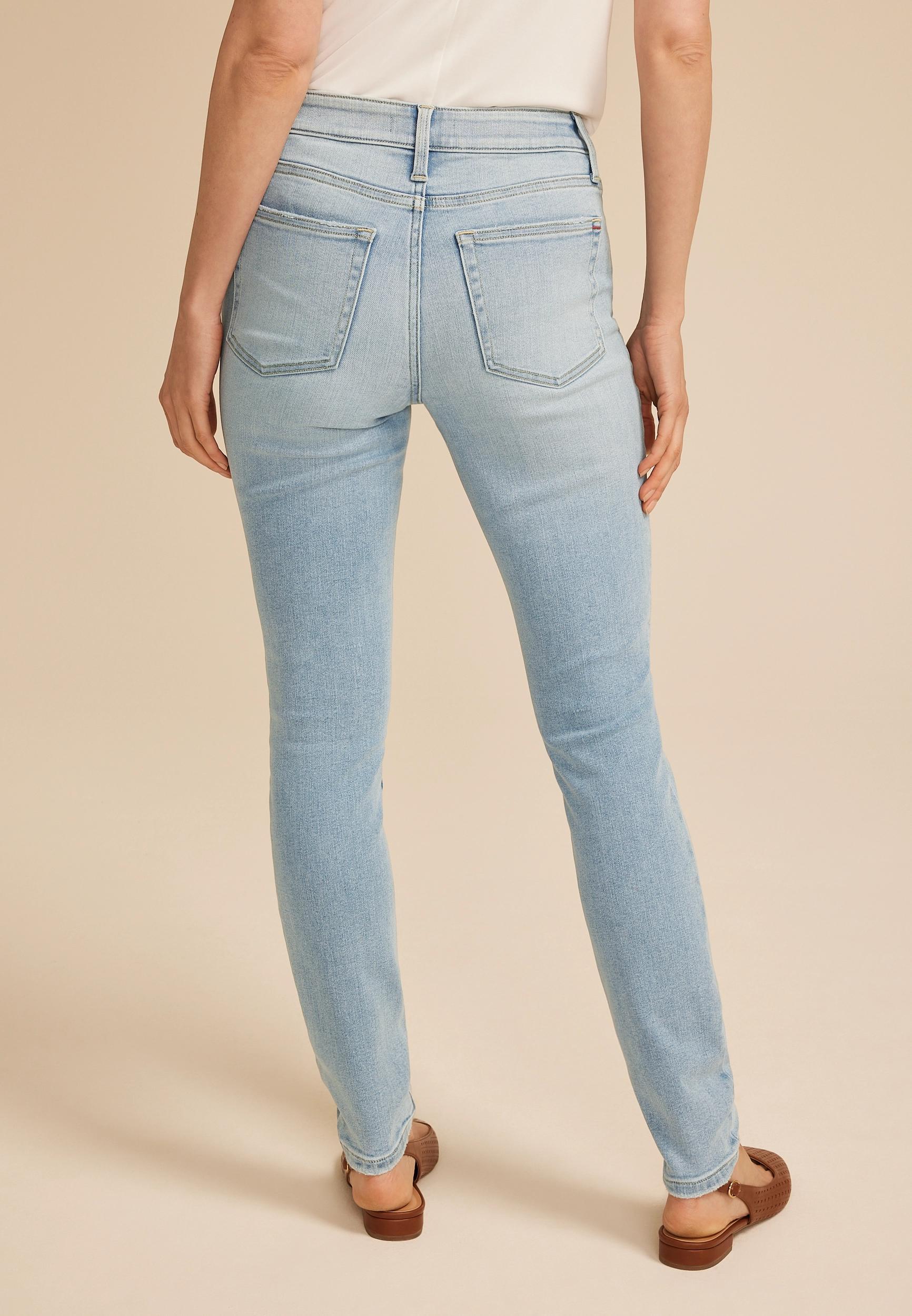 edgely™ High Rise Seamed Waist Super Skinny Jean Product Image