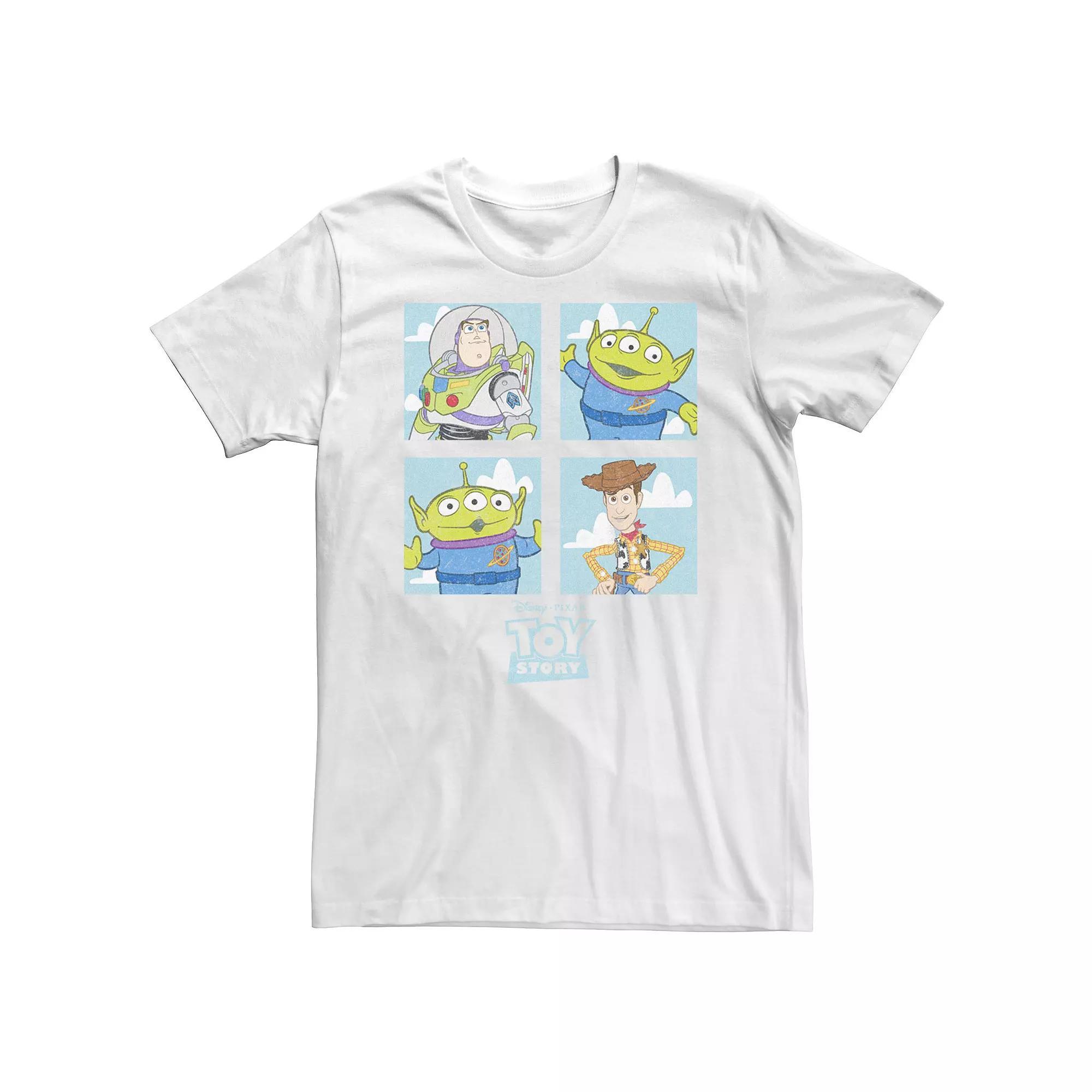Big & Tall Disney / Pixar Toy Story Character Box Tee, Men's, Size: 5XL, White Product Image