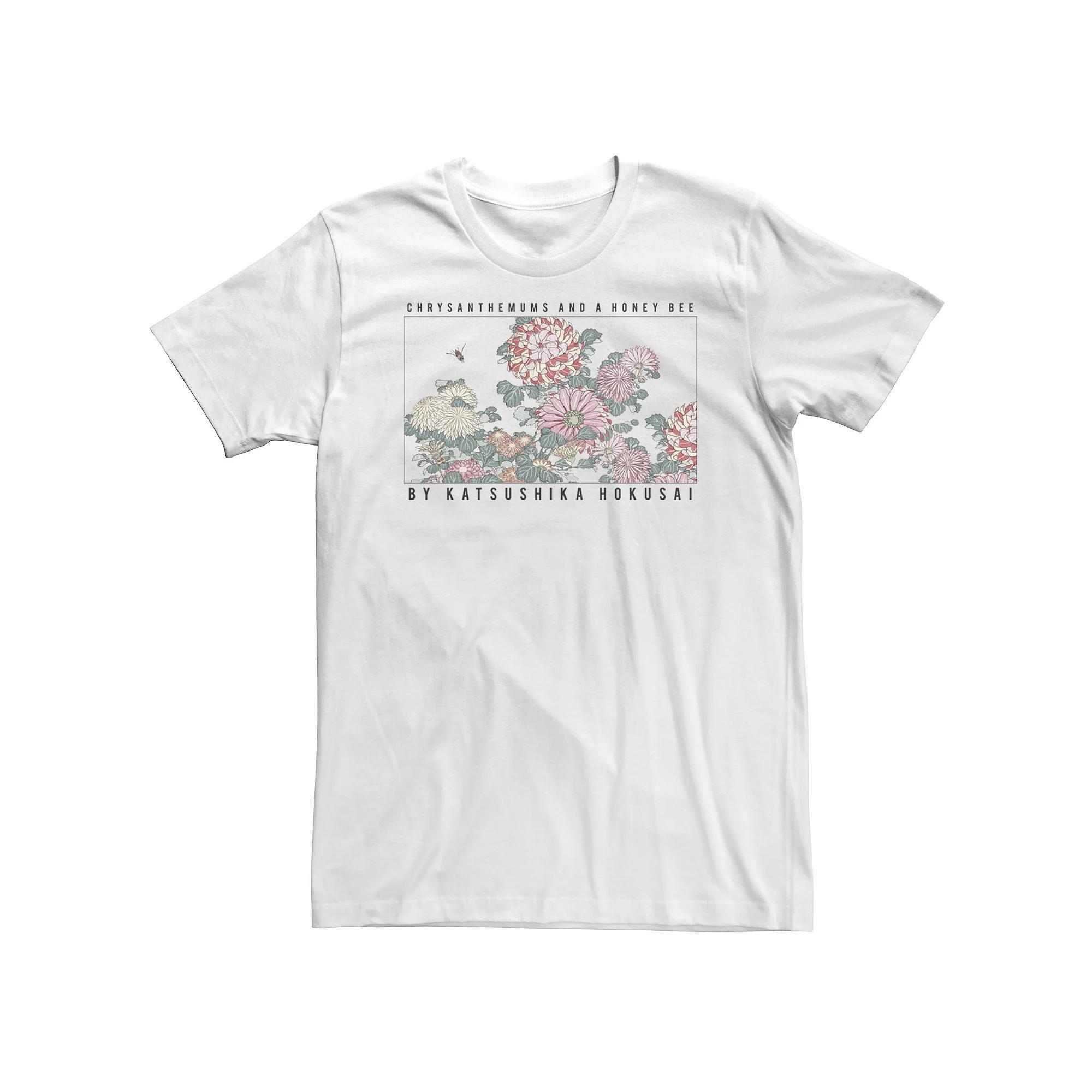 Big & Tall Fifth Sun Painting By Katsushika Hokusai Tee, Men's, Size: 4XLT, White Product Image