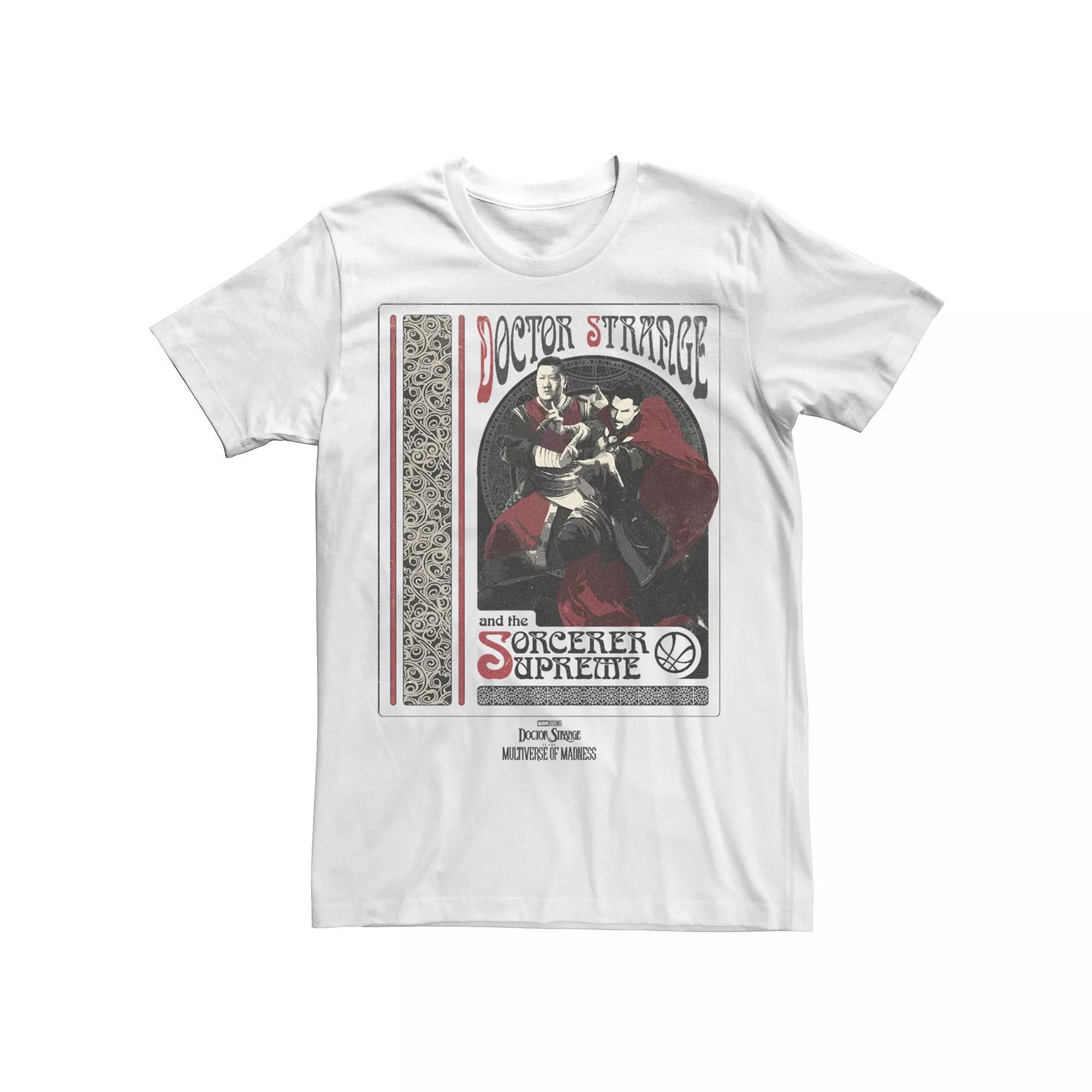 Men's Marvel Doctor Strange Movie 2 Sorcerer Supreme Groupshot Tee, Size: XL, White Product Image