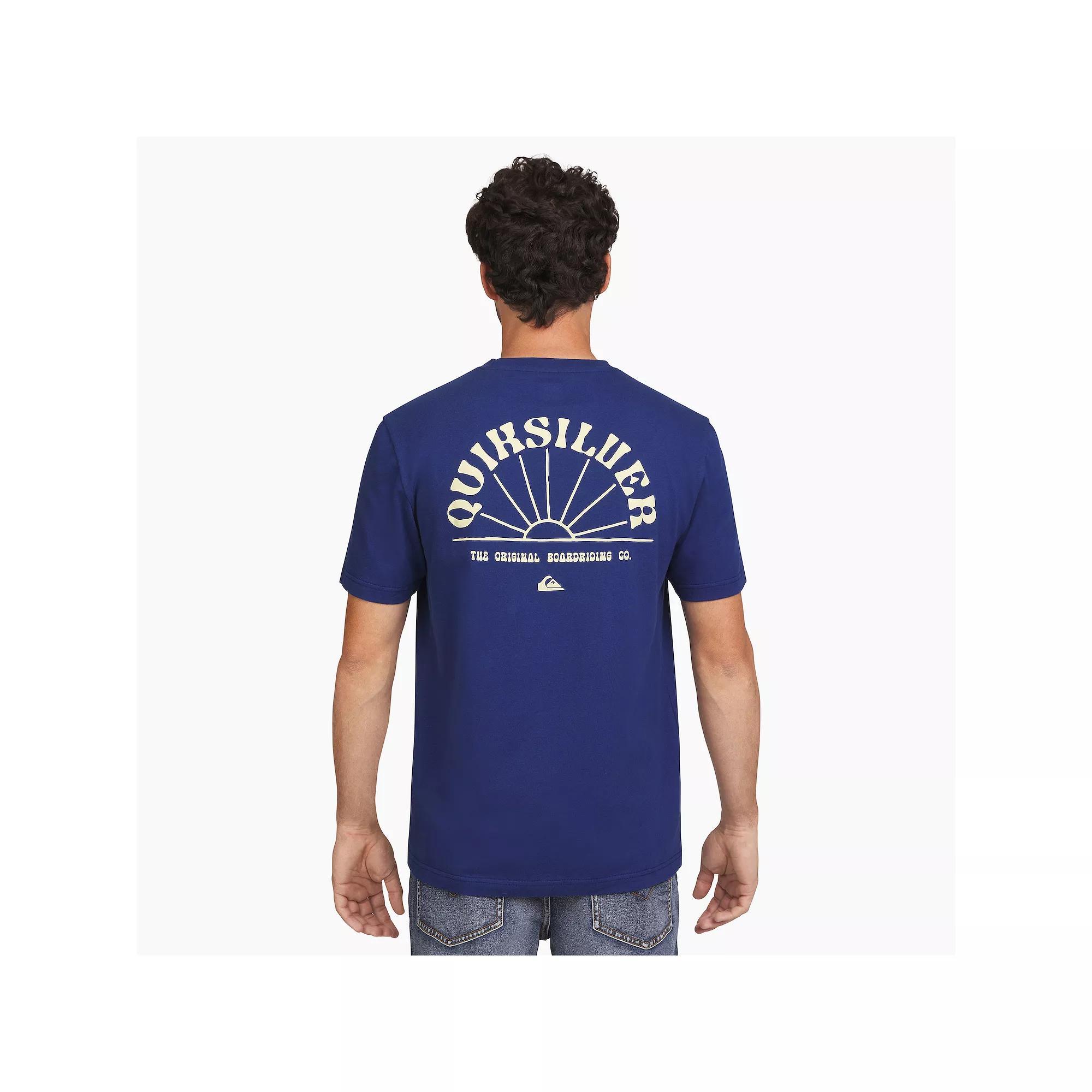 Mens Quiksilver Short Sleeve Graphic Tee Purple Product Image