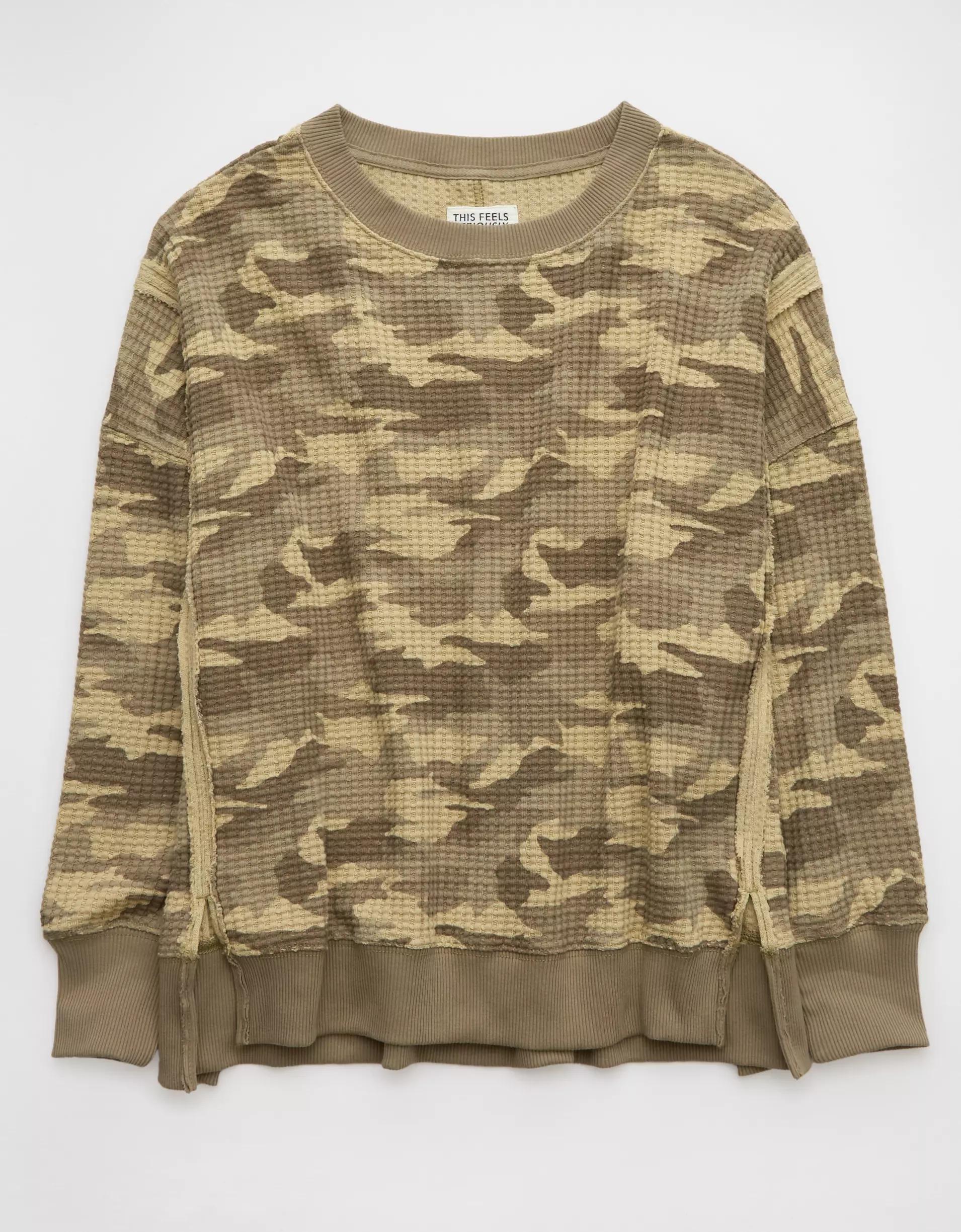 AE Big Hug Waffle Sweatshirt Product Image