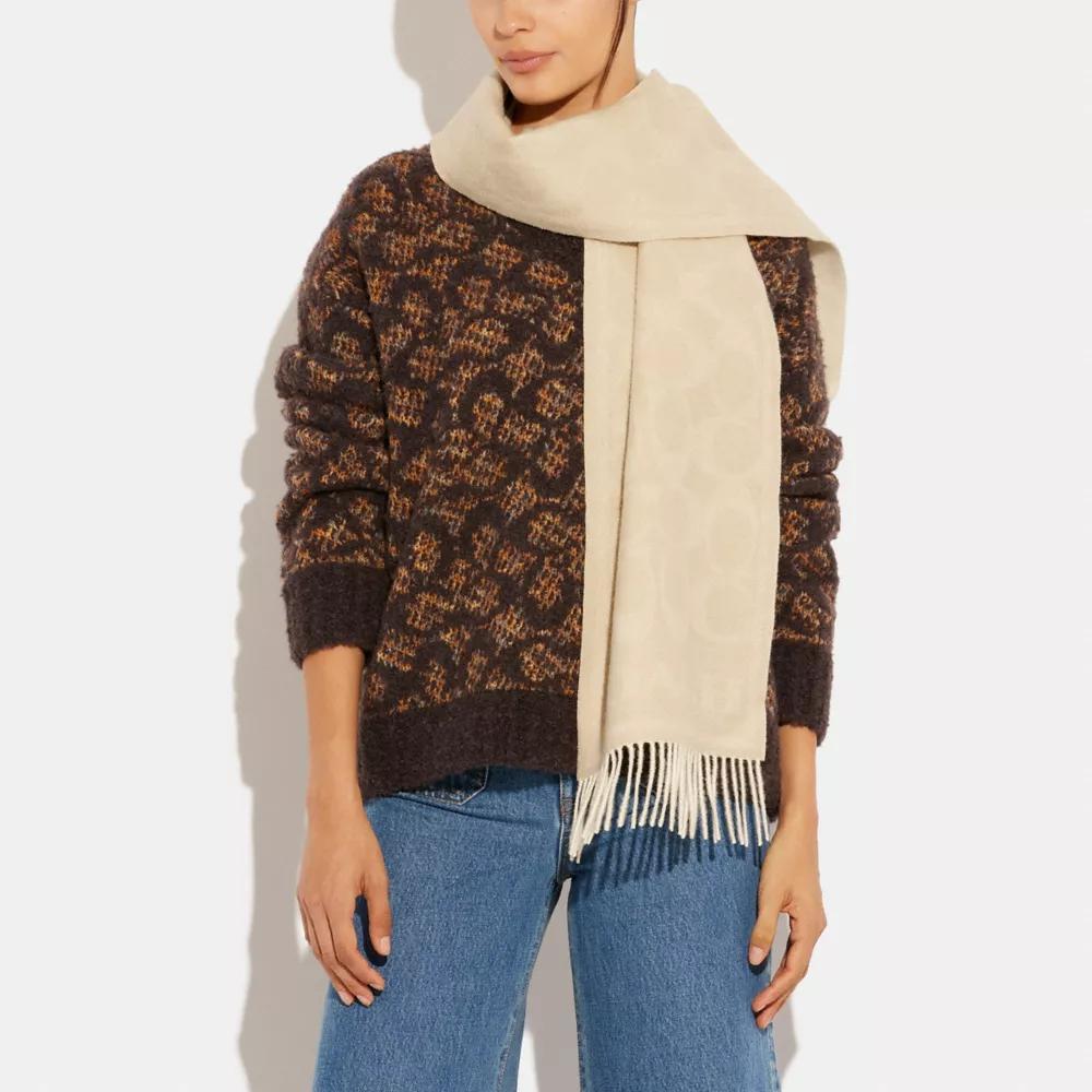 Reversible Signature Cashmere Muffler Product Image