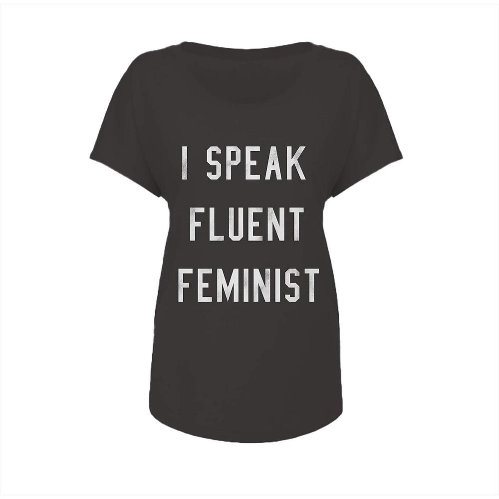 Junior's Grayson Threads Speak Fluent Graphic Tee, Women's, Size: XXL, Vintage Black Product Image