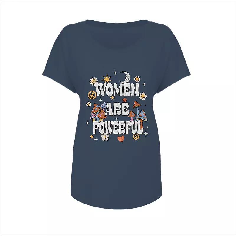Junior's Grayson Threads Women are Powerful Graphic Tee, Women's, Size: XL, Vintage Blue Product Image