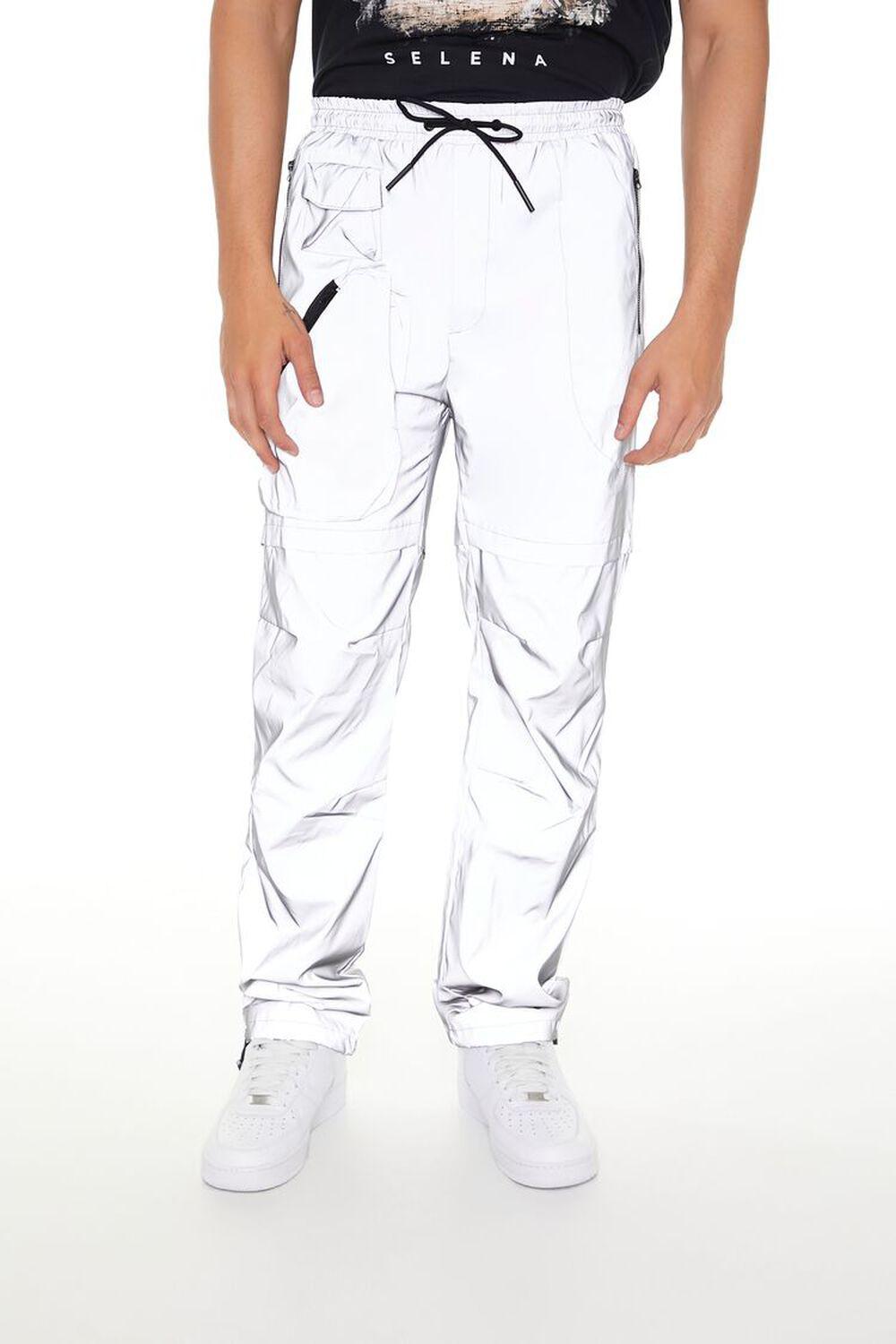 Reflective Drawstring Cargo Joggers | Forever 21 Product Image