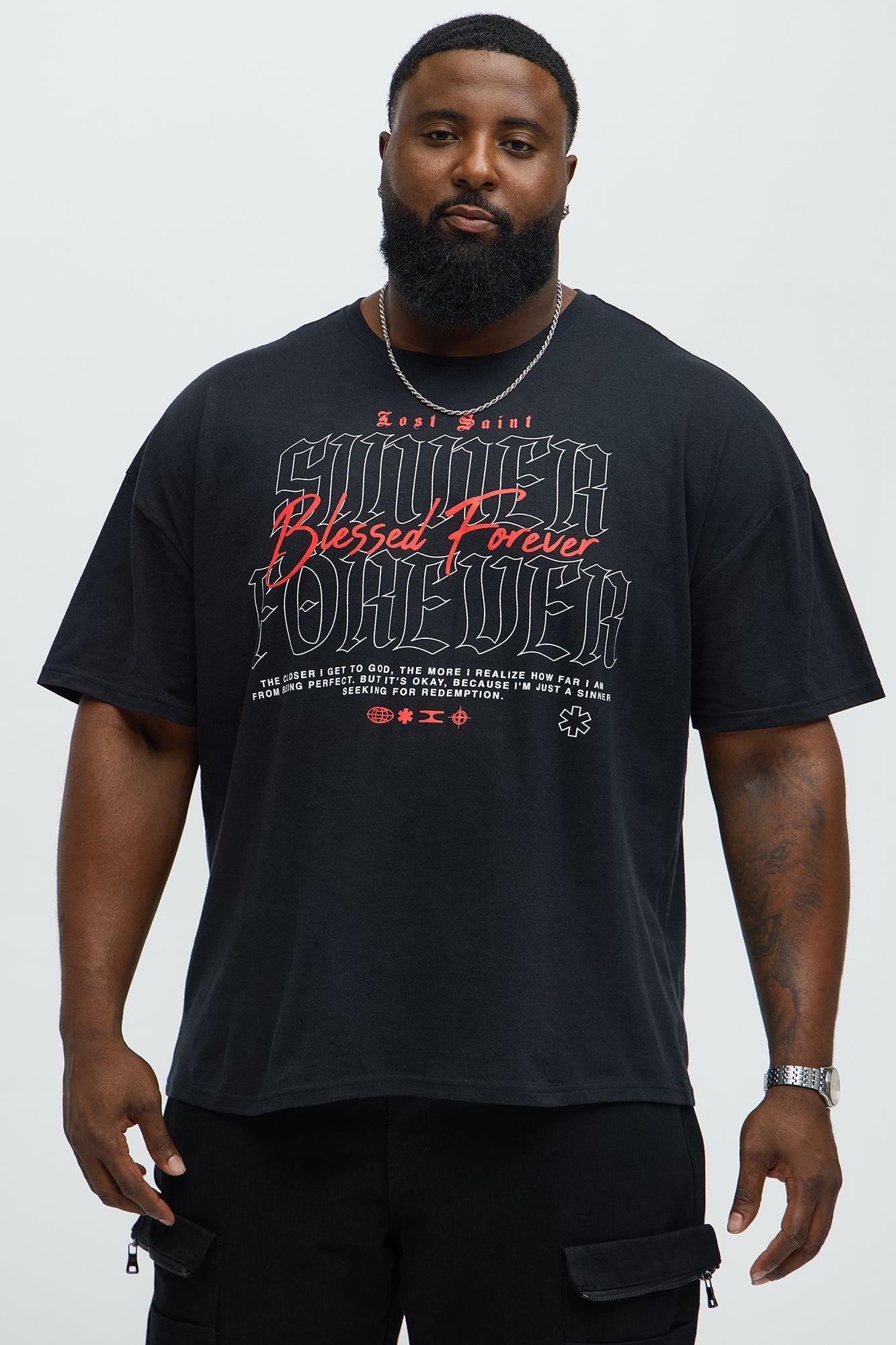 Lost Saint Blessed Forever Oversized Short Sleeve Tee - Black Product Image
