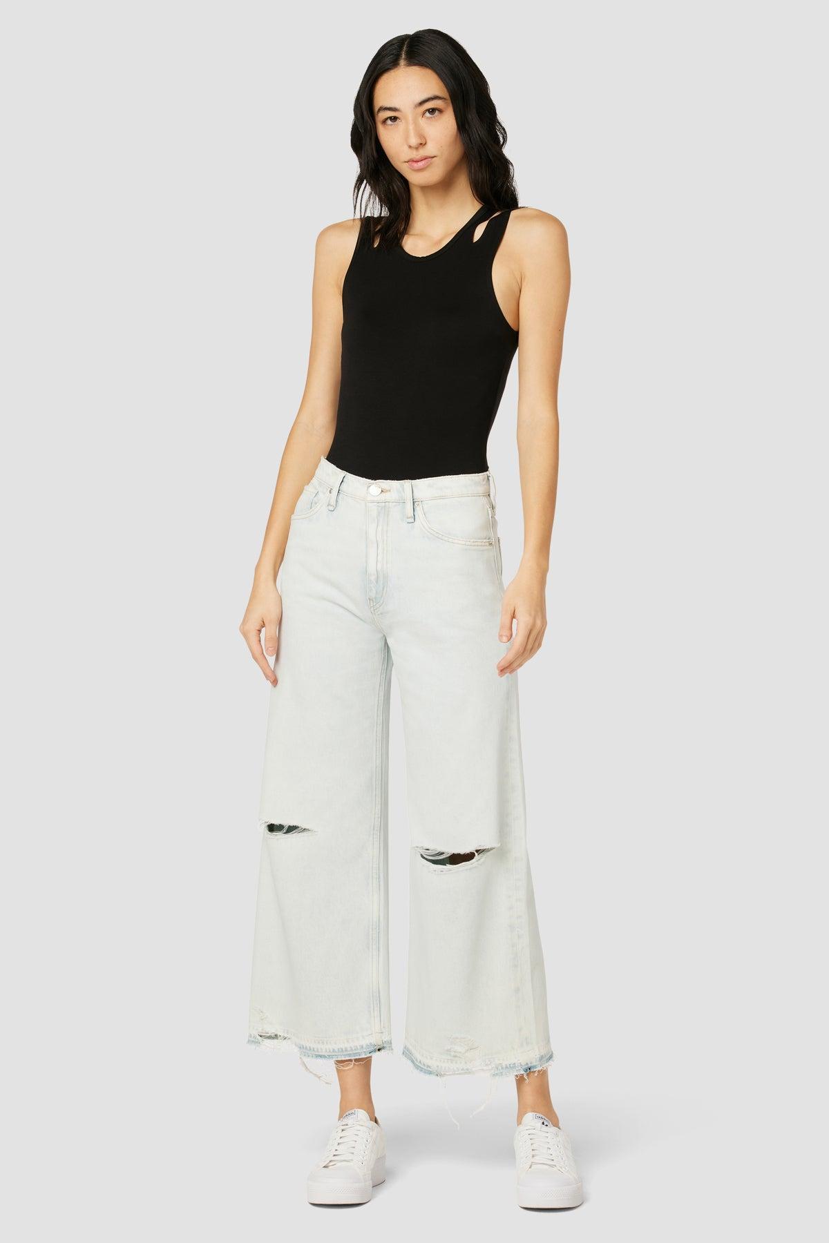 Jodie Loose Fit Wide Leg Crop Jean Female Product Image
