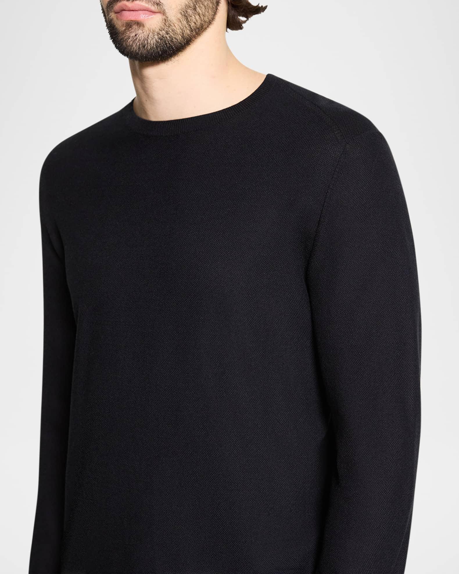Men's Crewneck Sweater in Silk-Cotton Product Image