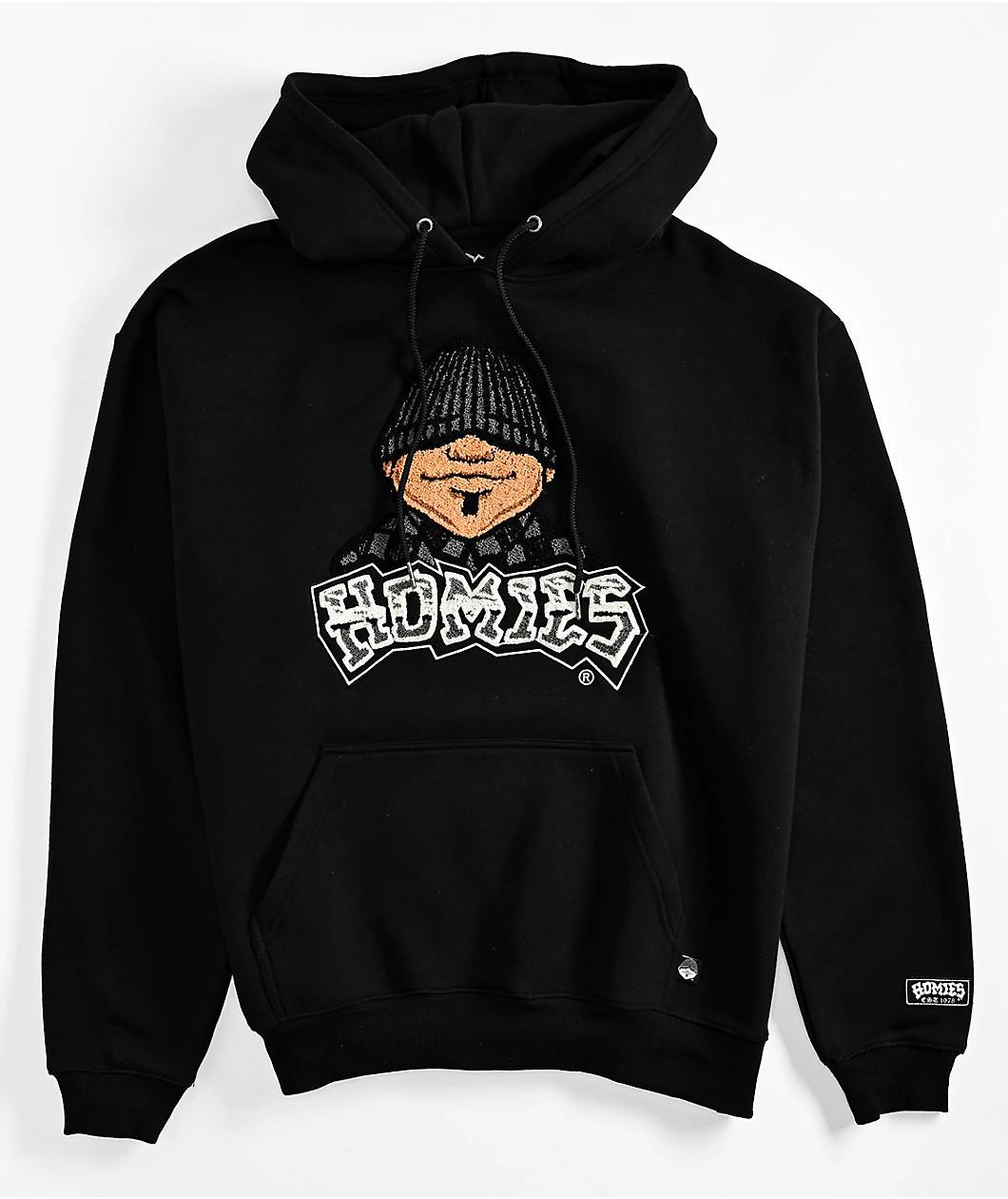 DGA Homies Eightball Big Head Black Hoodie Product Image