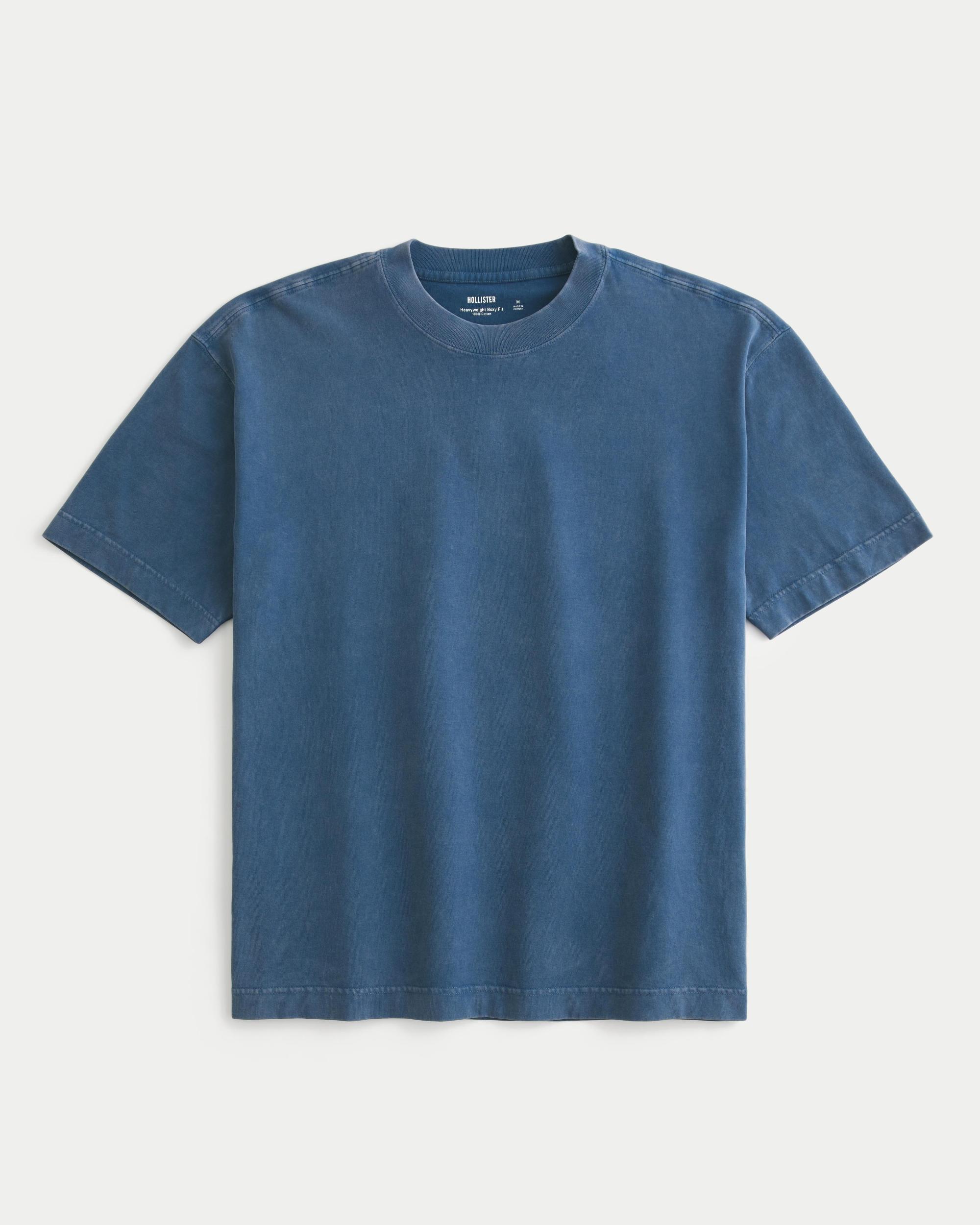 Boxy Heavyweight Washed Crew T-Shirt Product Image