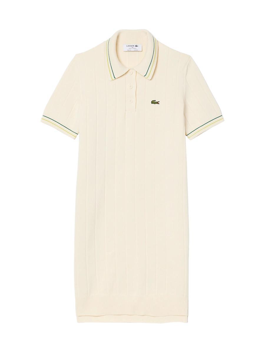 Womens Rib-Knit Polo Minidress Product Image