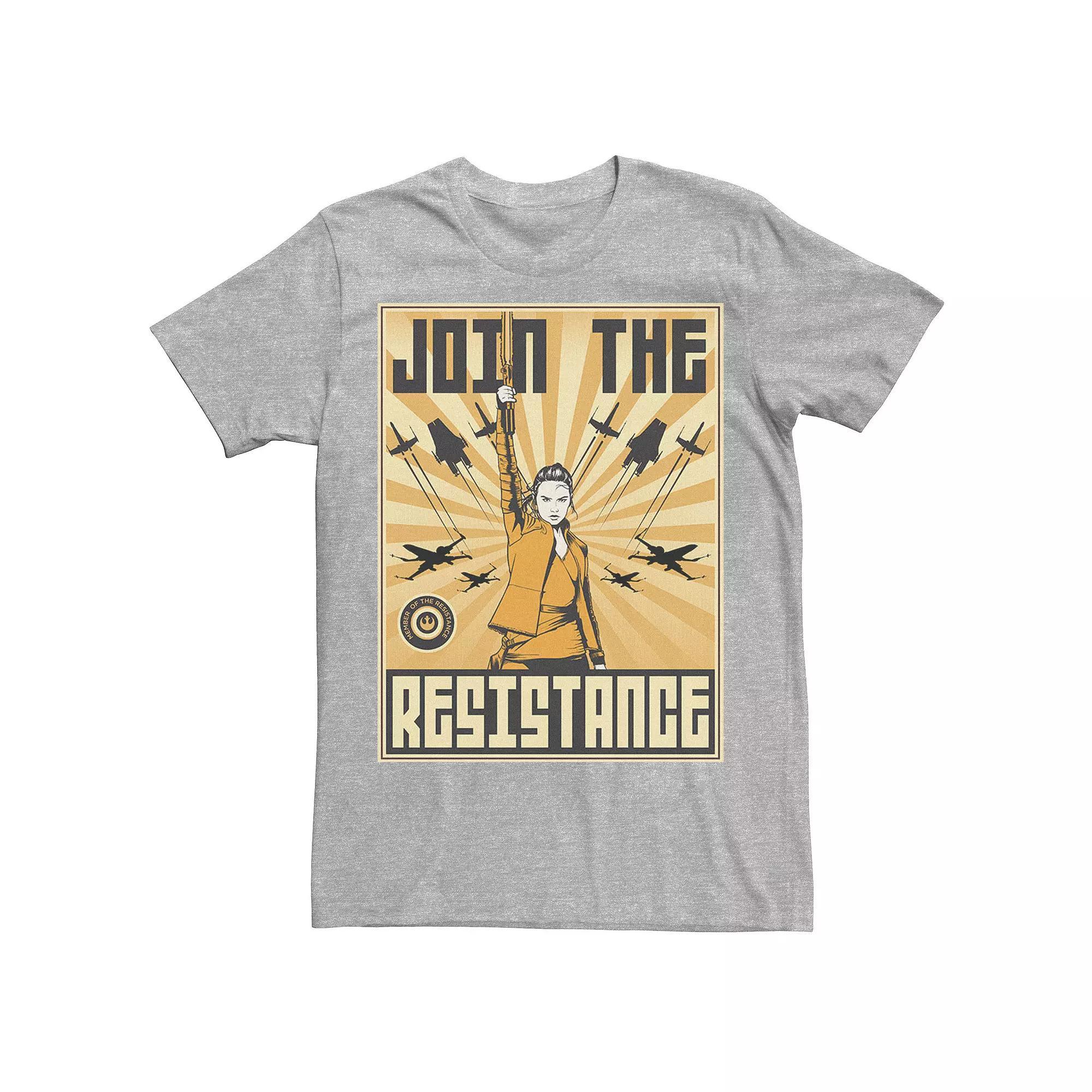 Mens Star Wars Last Jedi Constructivist Poster Tee Athletic Grey Product Image