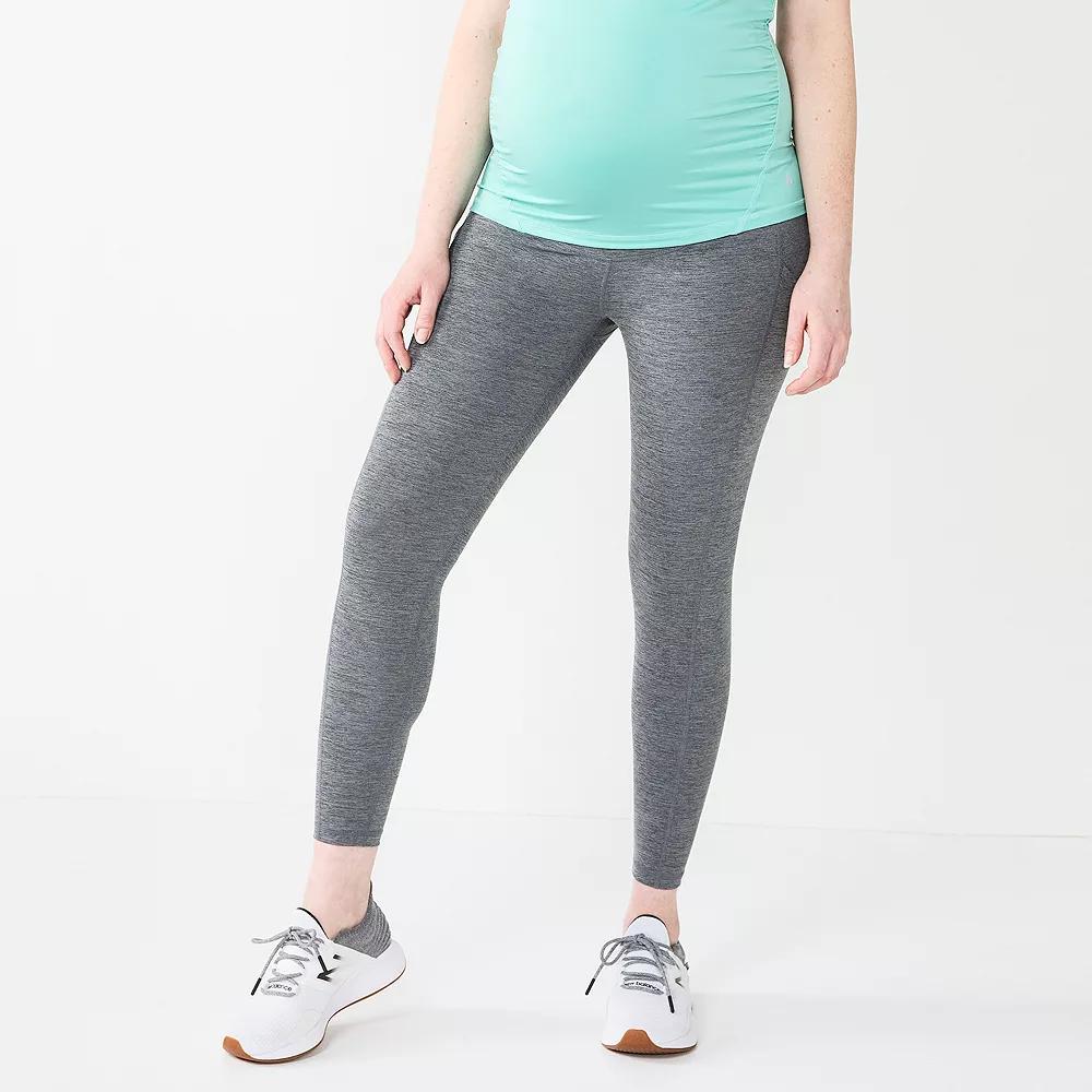 Maternity Tek Gear® Ultrastretch 7/8 Leggings, Women's, Size: XS, Grey Sd Product Image