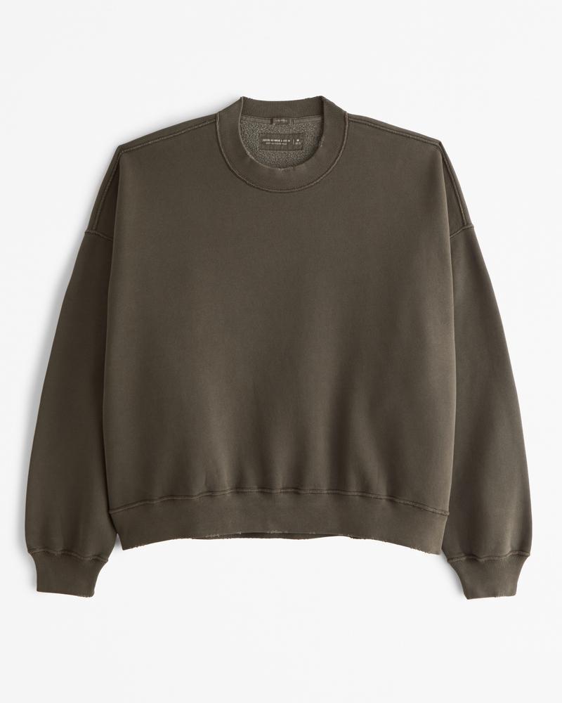 Essential Cropped Crew Sweatshirt Product Image
