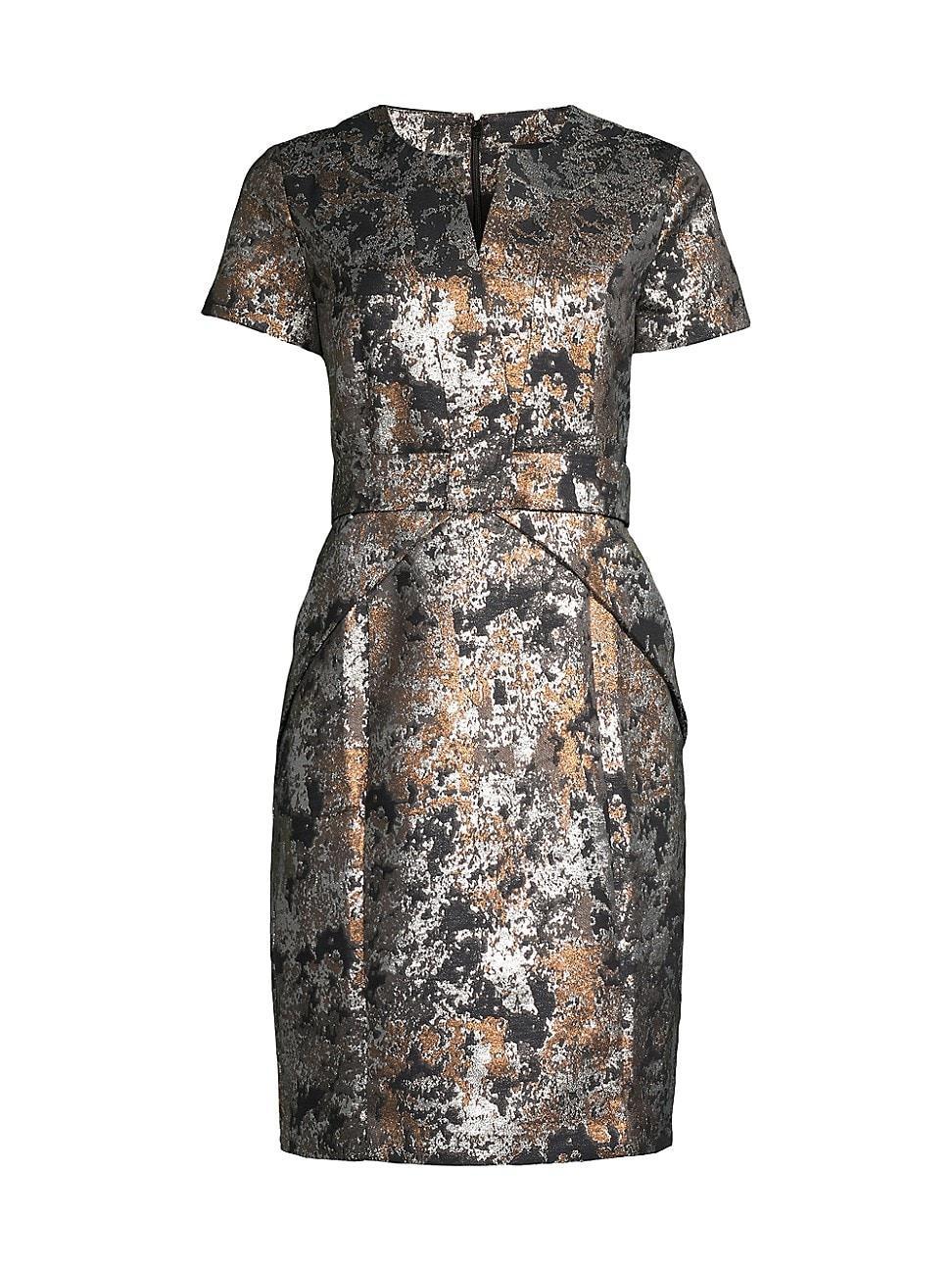 Womens Jacquard Sheath Dress Product Image
