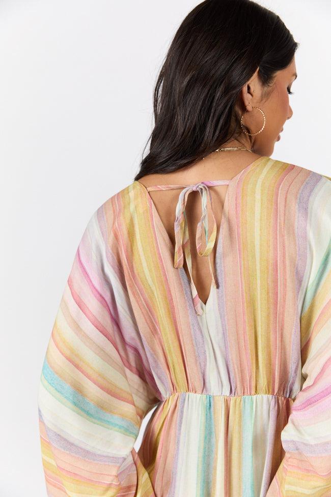 Nights In Watercolor Multi Print Romper FINAL SALE Product Image