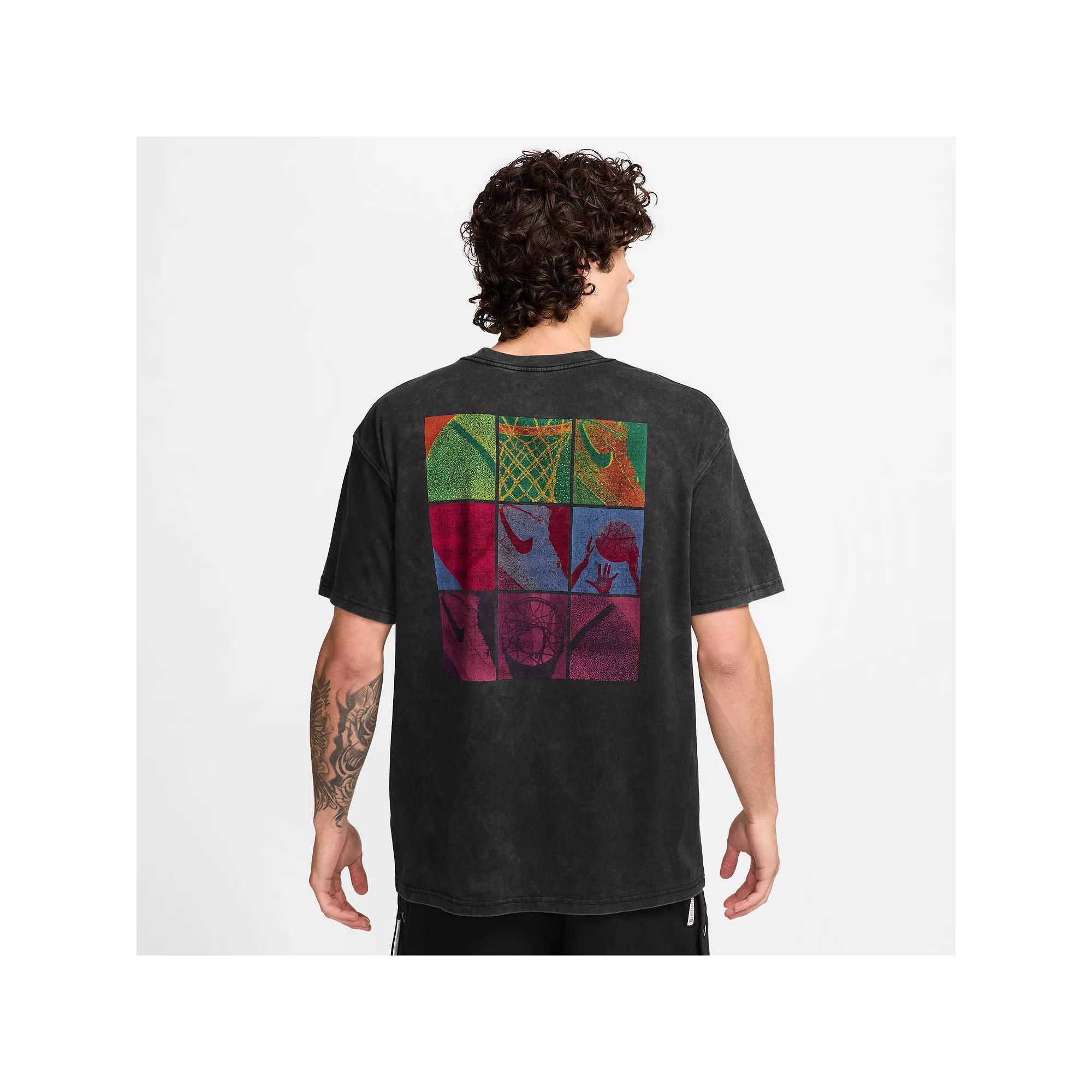 Big & Tall Nike Max90 Basketball Tee, Men's, Size: Medium Tall, Black Product Image