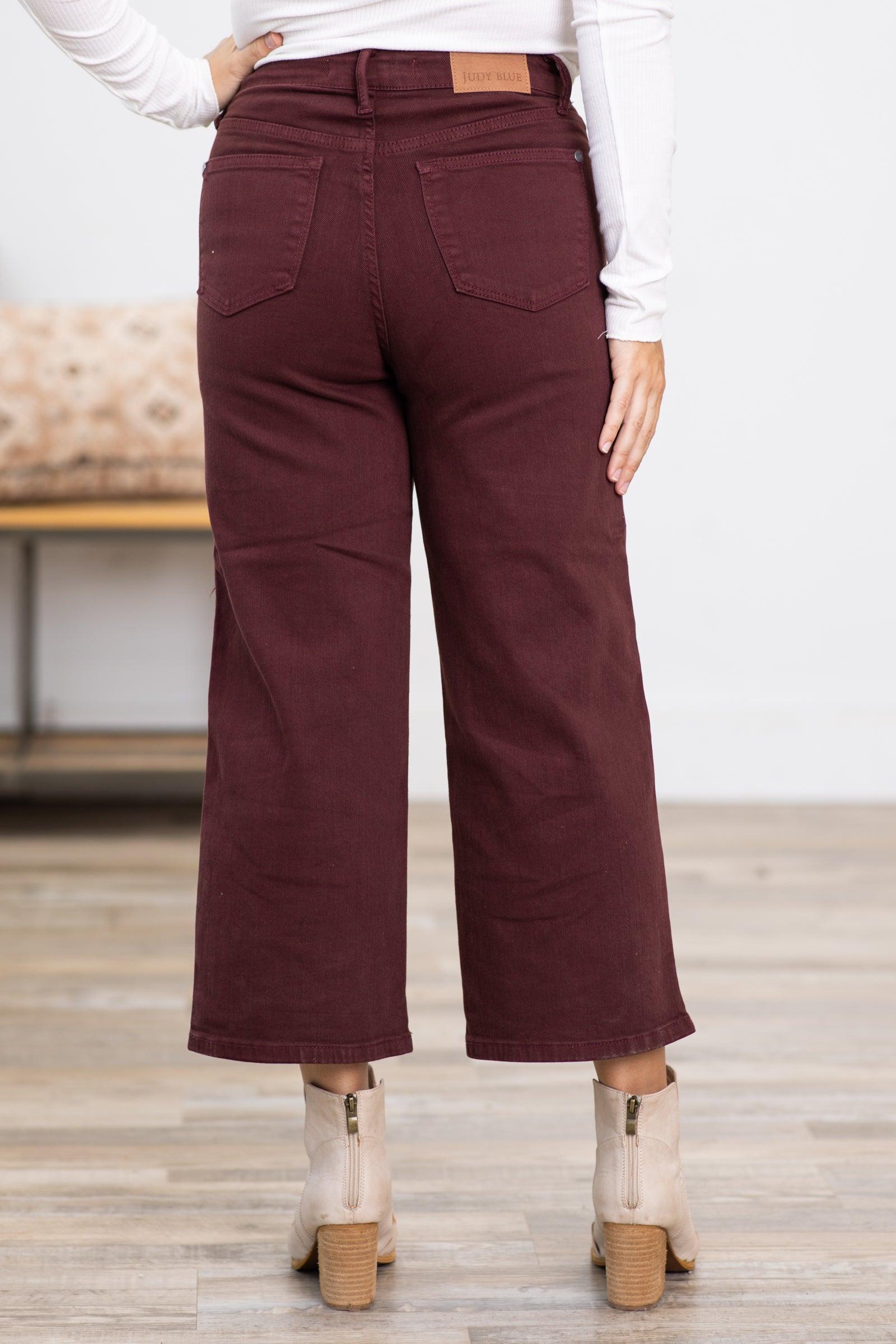Judy Blue Berry Wide Leg Tummy Control Jeans Product Image
