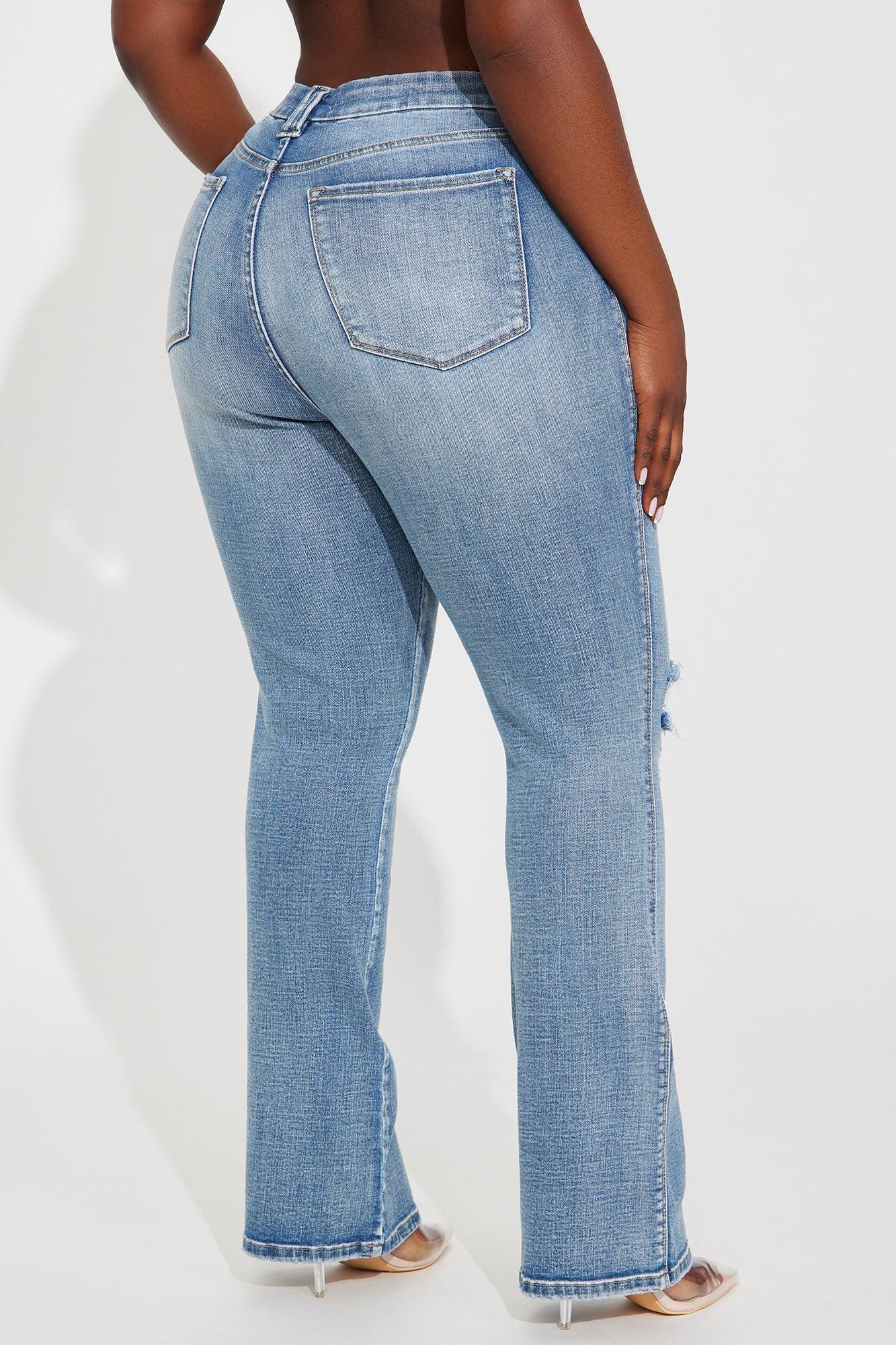 No Comparison Stretch Bootcut Jeans - Medium Wash Product Image