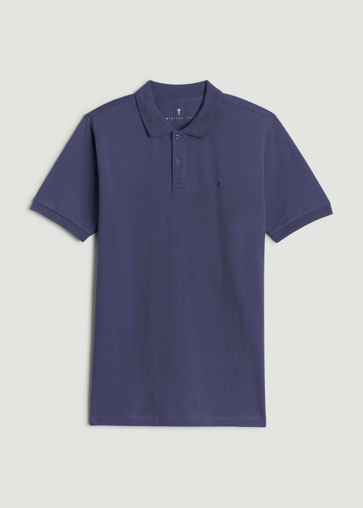 Men's Tall Classic Polo with Embroidered Logo in Future Dusk Male Product Image