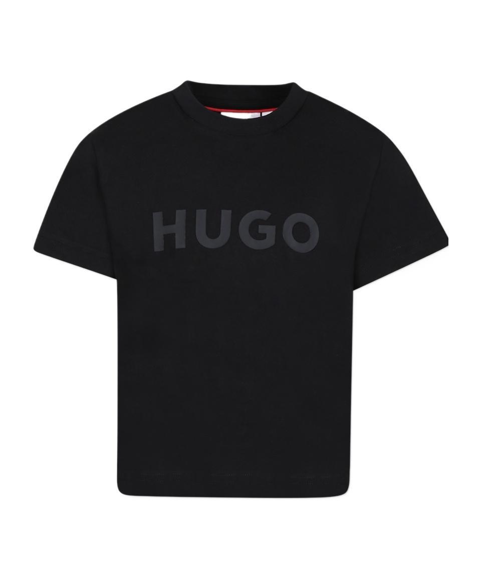 HUGO BOSS Open-necked Black Shirt Product Image