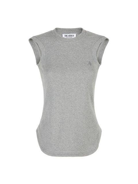 "Reese" melange grey tank top Product Image