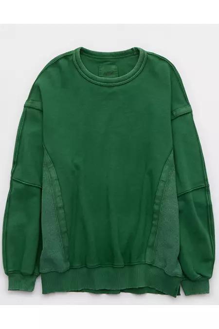 Aerie Keep It Light Crew Sweatshirt Women's Product Image