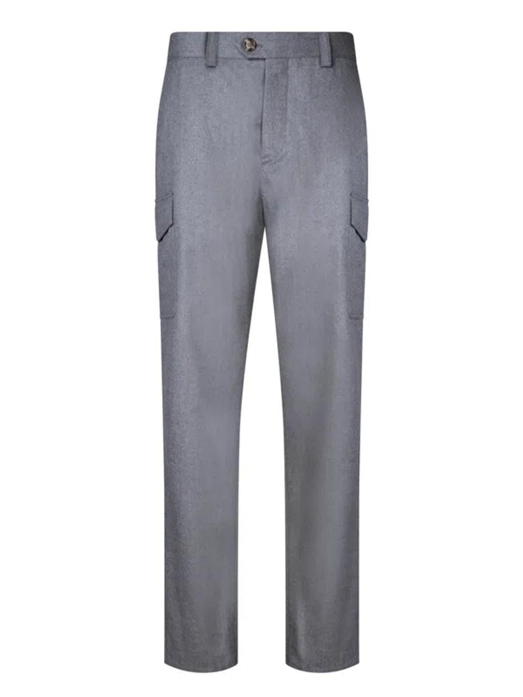 BRUNELLO CUCINELLI Trousers In Gray Product Image