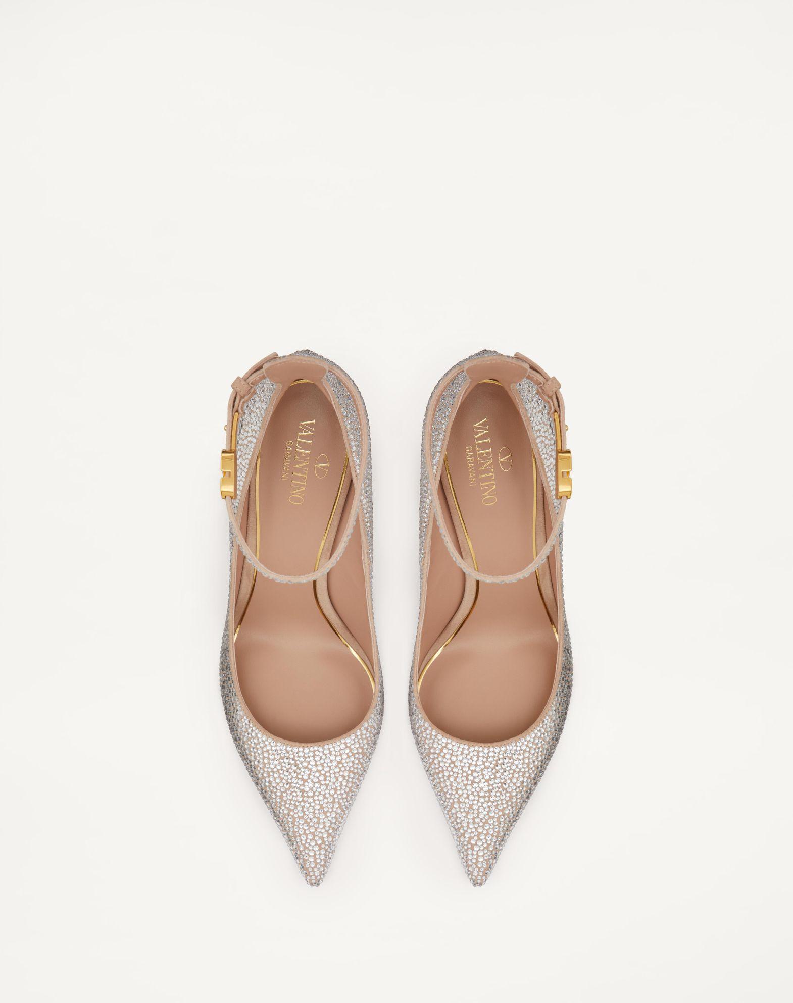 Valentino Garavani Tan-Go Pump With Crystals 100Mm Product Image